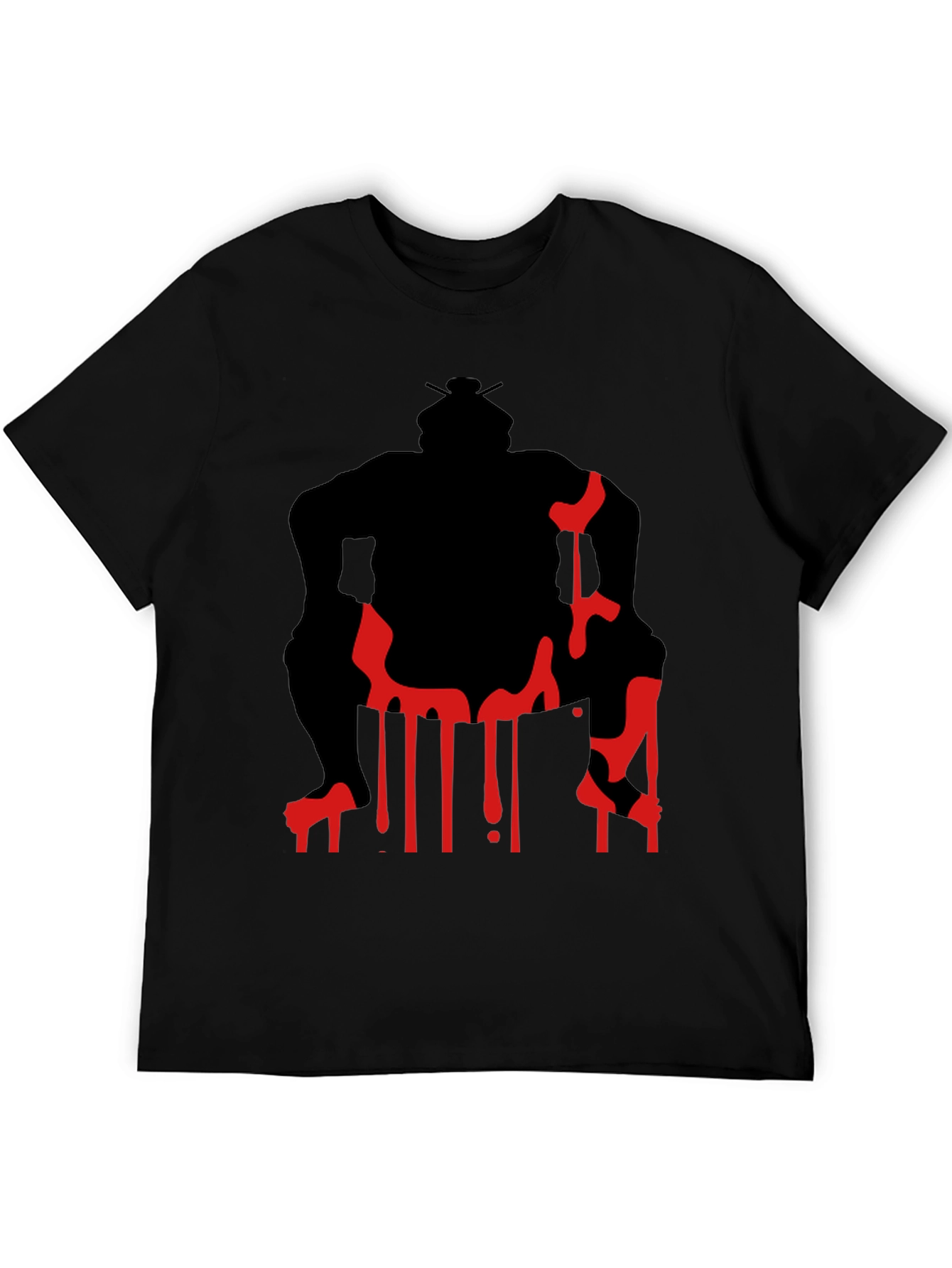 Sumo Wrestler Graphic Tee - Black