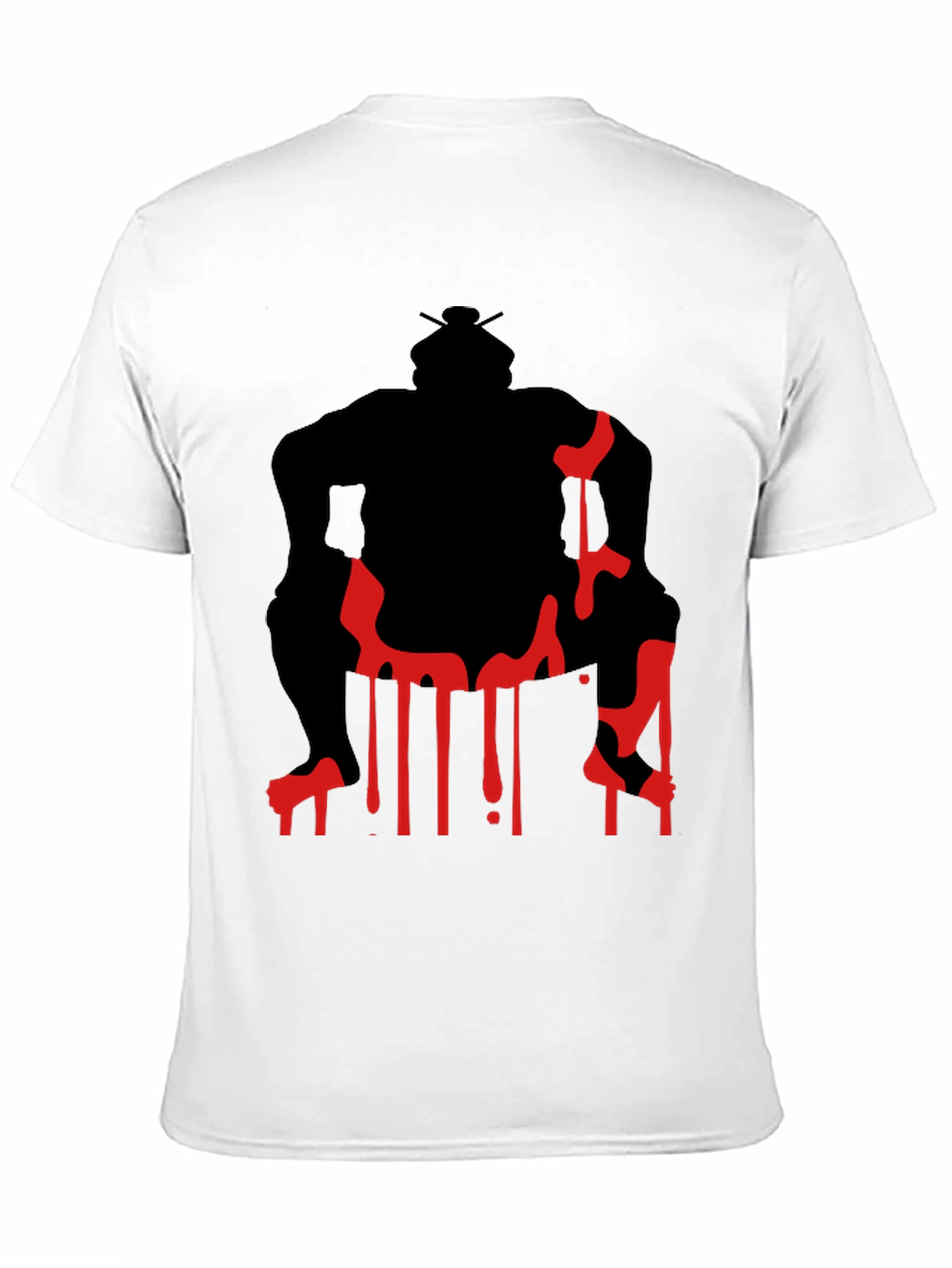 Sumo Wrestler Graphic Tee - Black