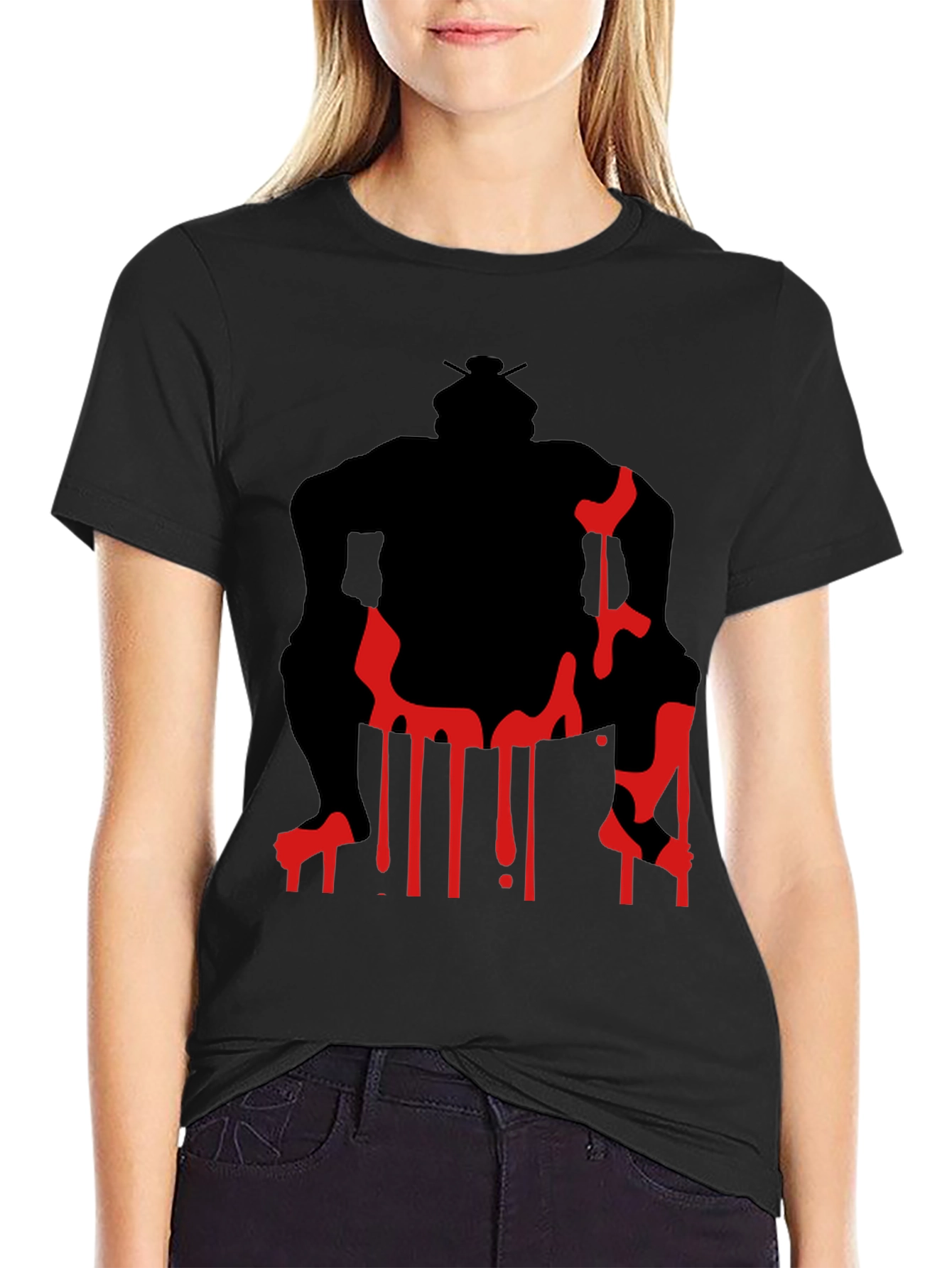 Sumo Wrestler Graphic Tee - Black
