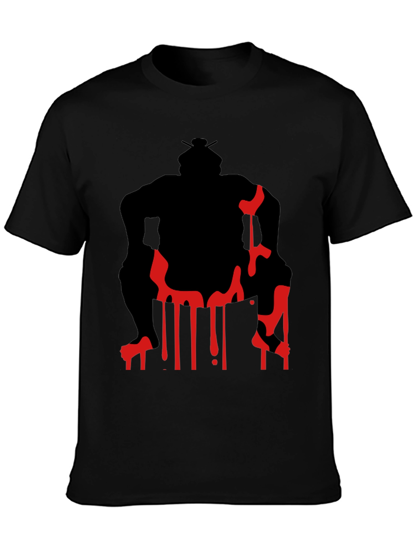 Sumo Wrestler Graphic Tee - Black