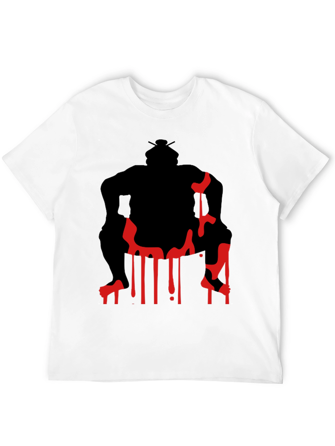 Sumo Wrestler Graphic Tee - Black