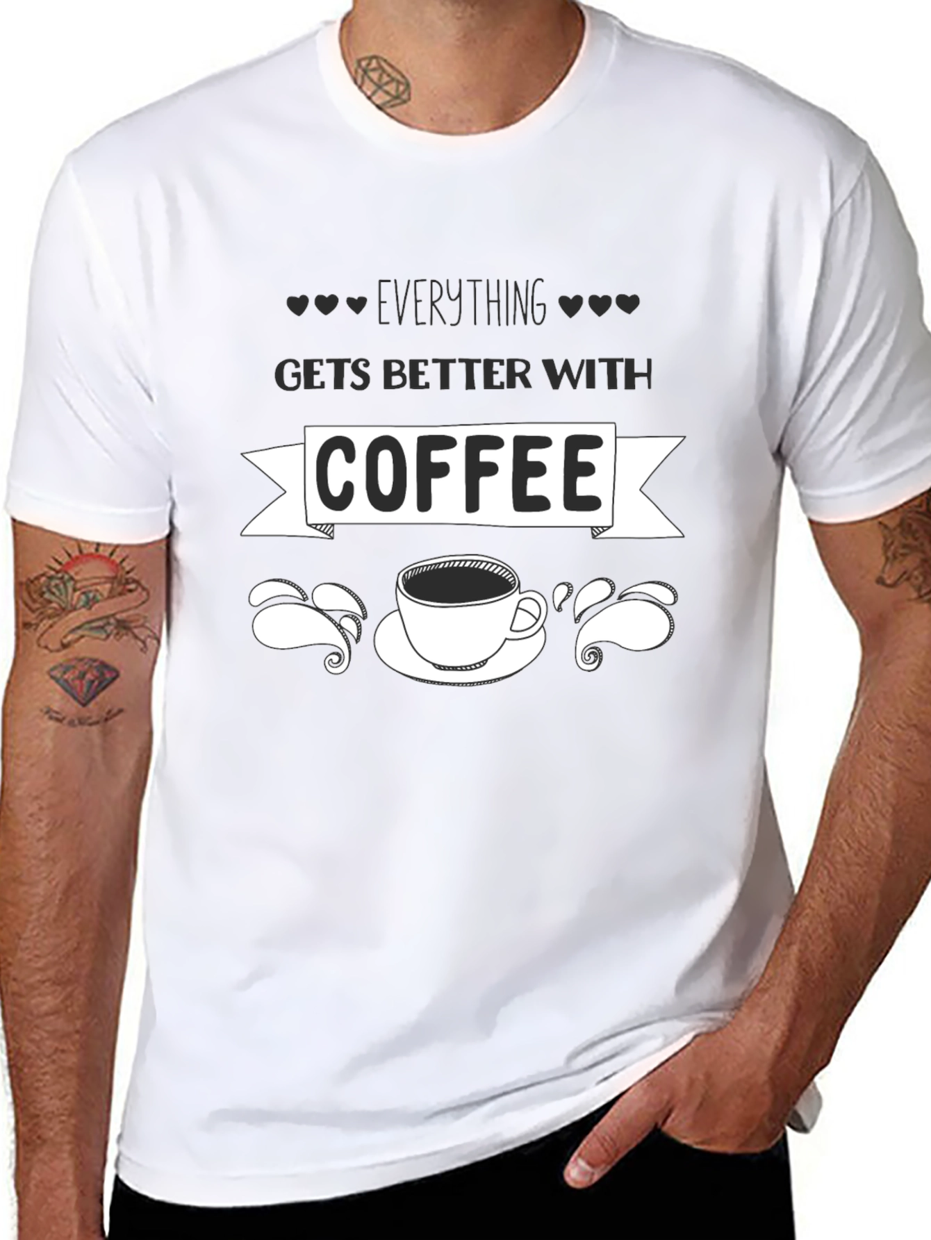 Everything Gets Better With Coffee Graphic Tee