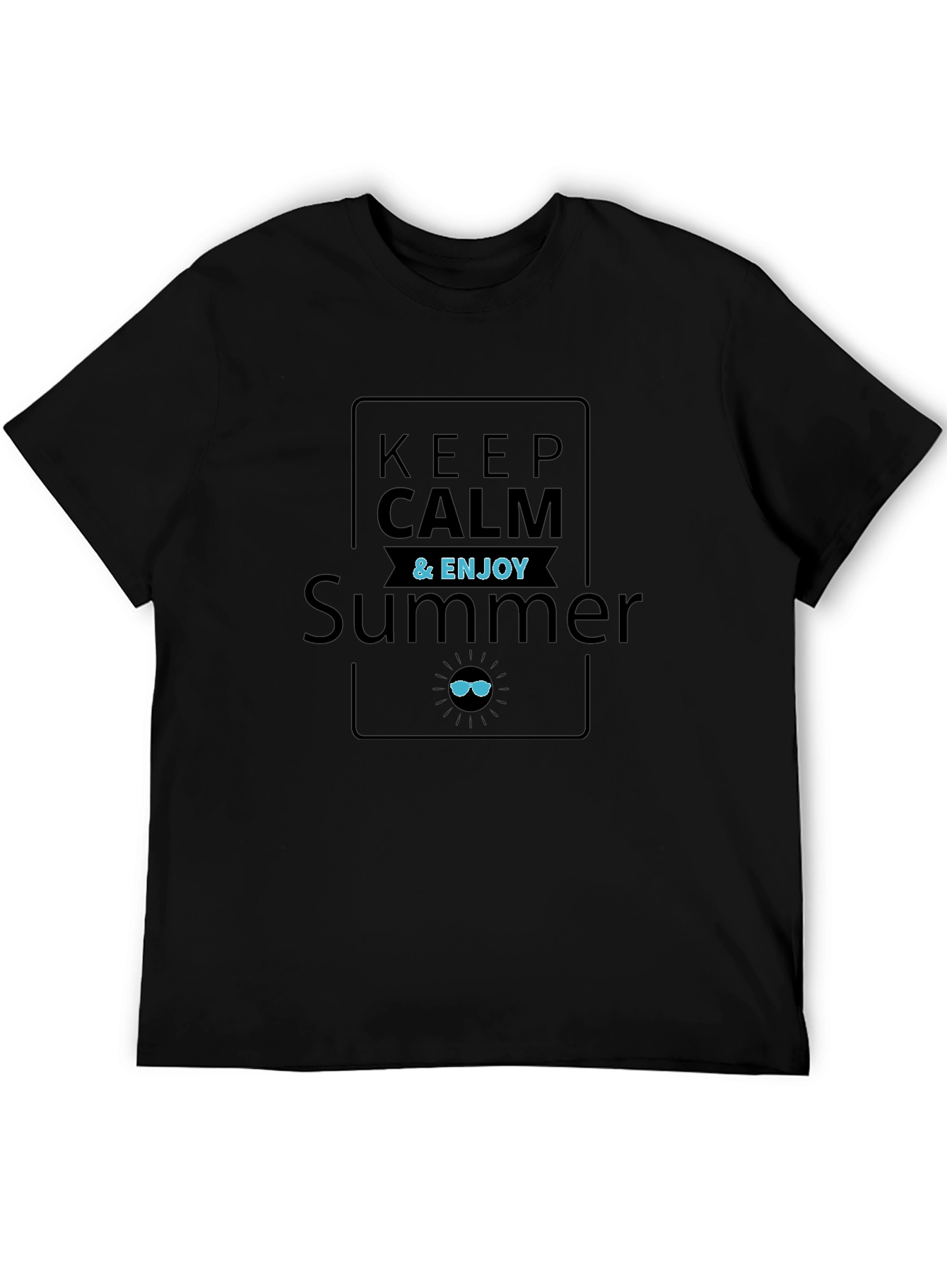 Keep Calm & Enjoy Summer Graphic T-Shirt