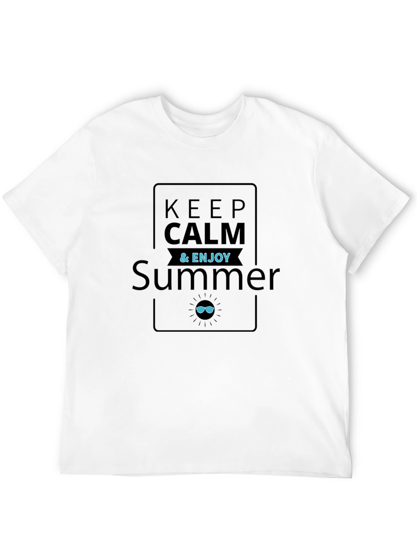 Keep Calm & Enjoy Summer Graphic T-Shirt