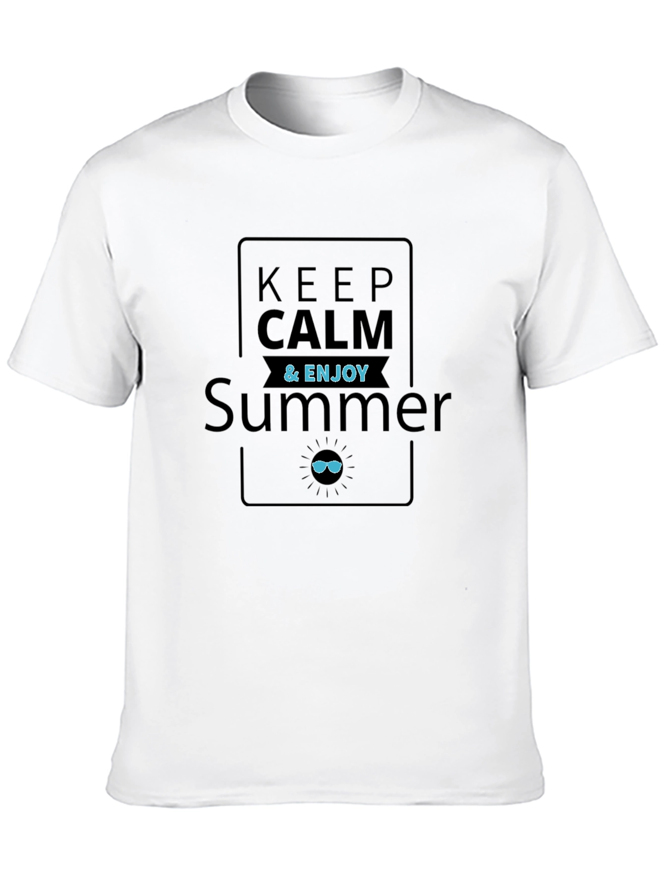Keep Calm & Enjoy Summer Graphic T-Shirt