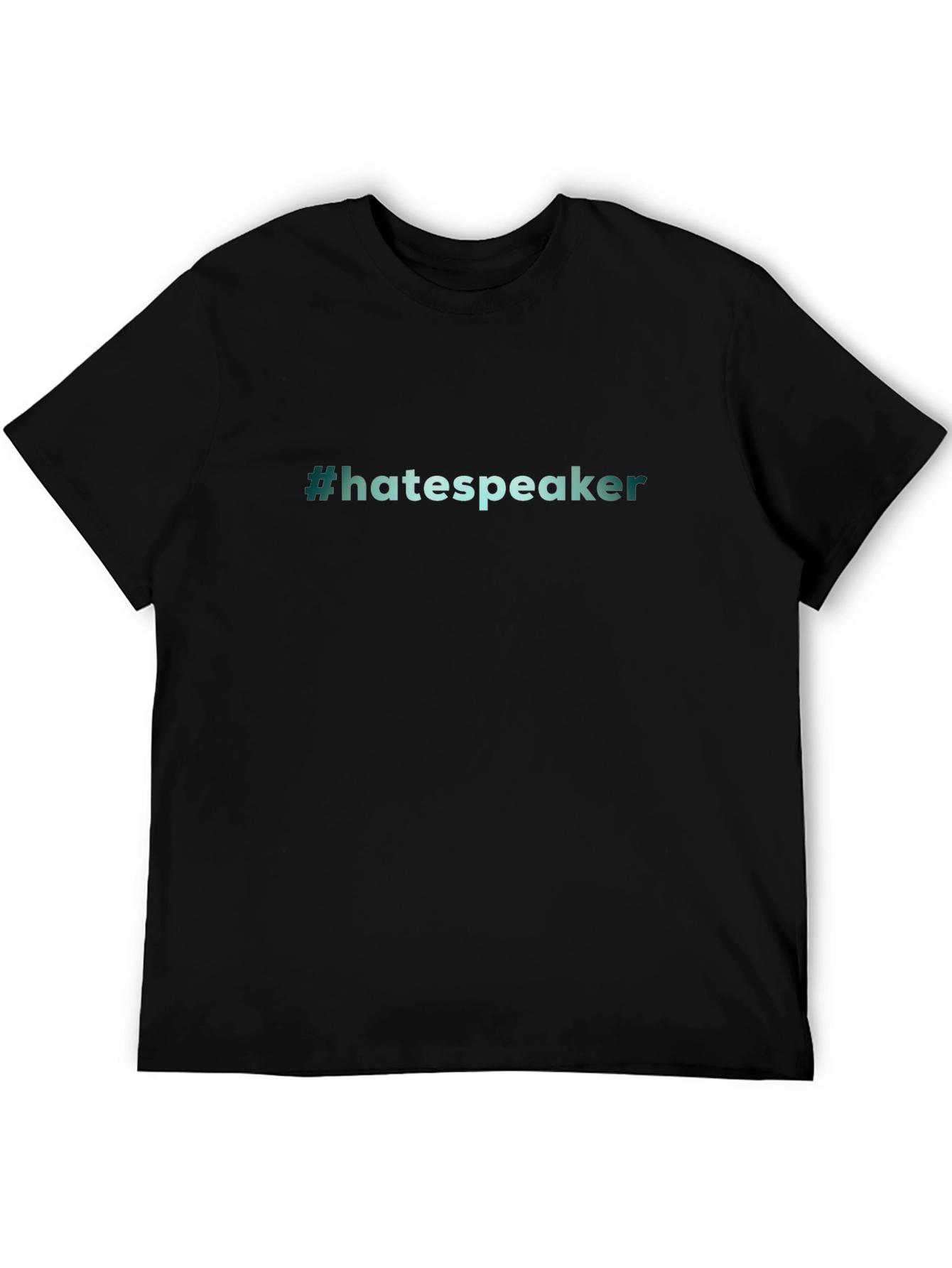 #hatespeaker Graphic Tee - Black Cotton Comfort Fit