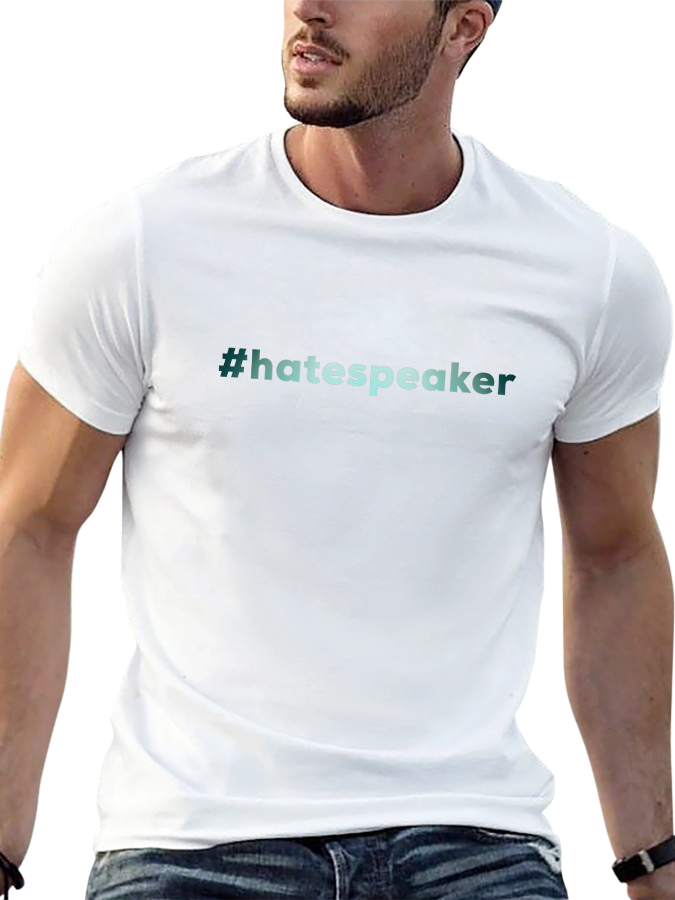 #hatespeaker Graphic Tee - Black Cotton Comfort Fit