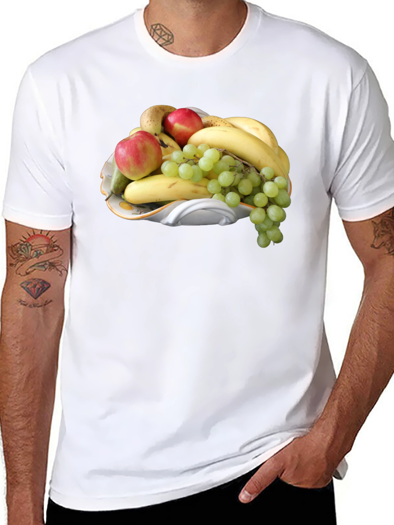 Fruit Bowl Graphic T-Shirt - Casual Wear