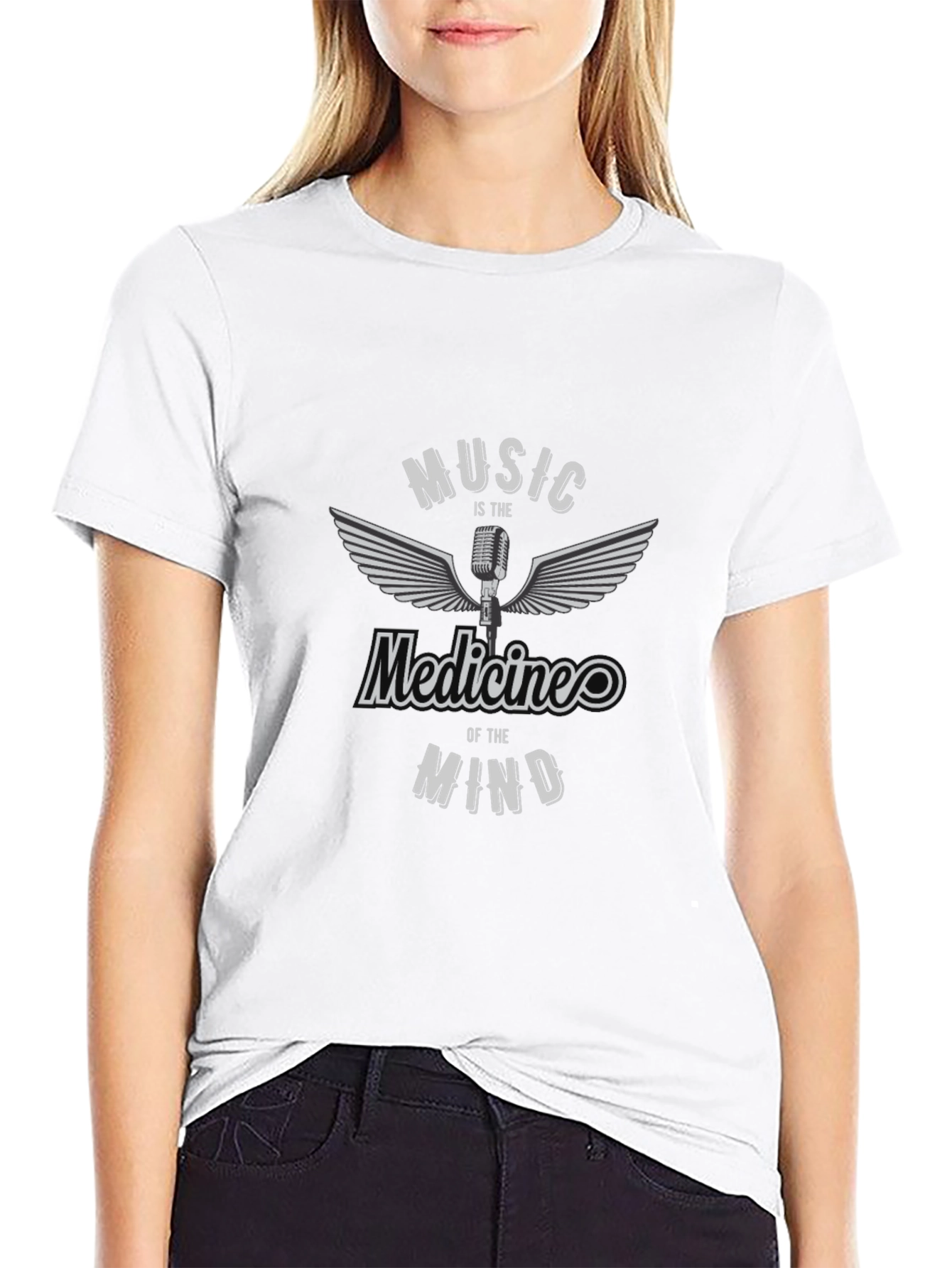 Music is the Medicine Black Graphic Tee