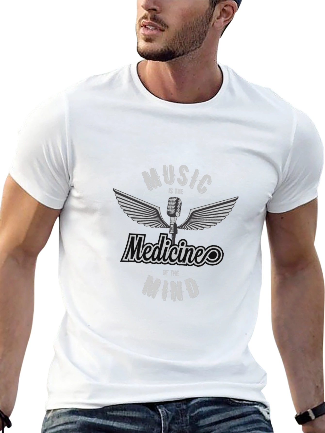 Music is the Medicine Black Graphic Tee