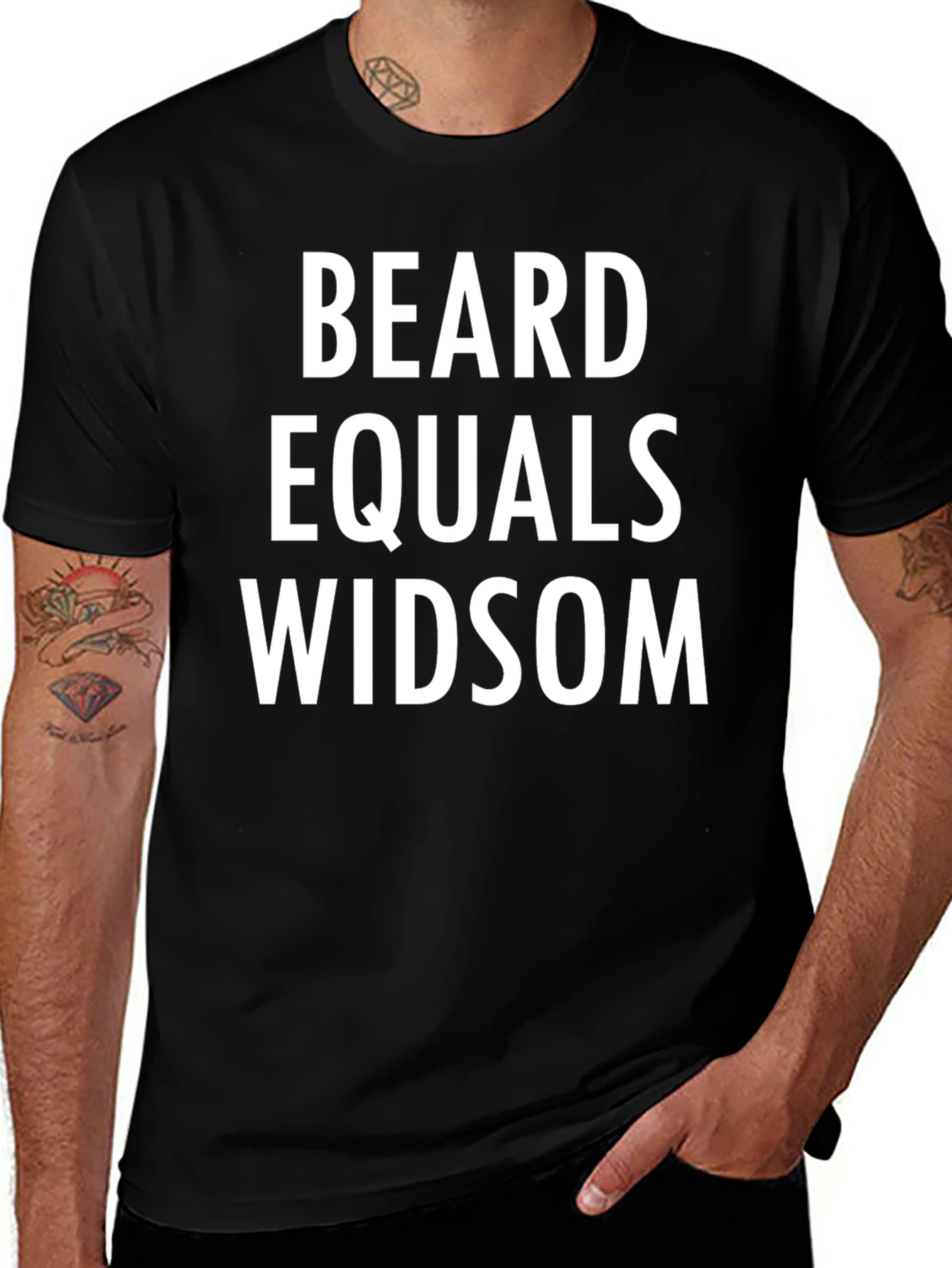 Beard Equals Wisdom Graphic Tee