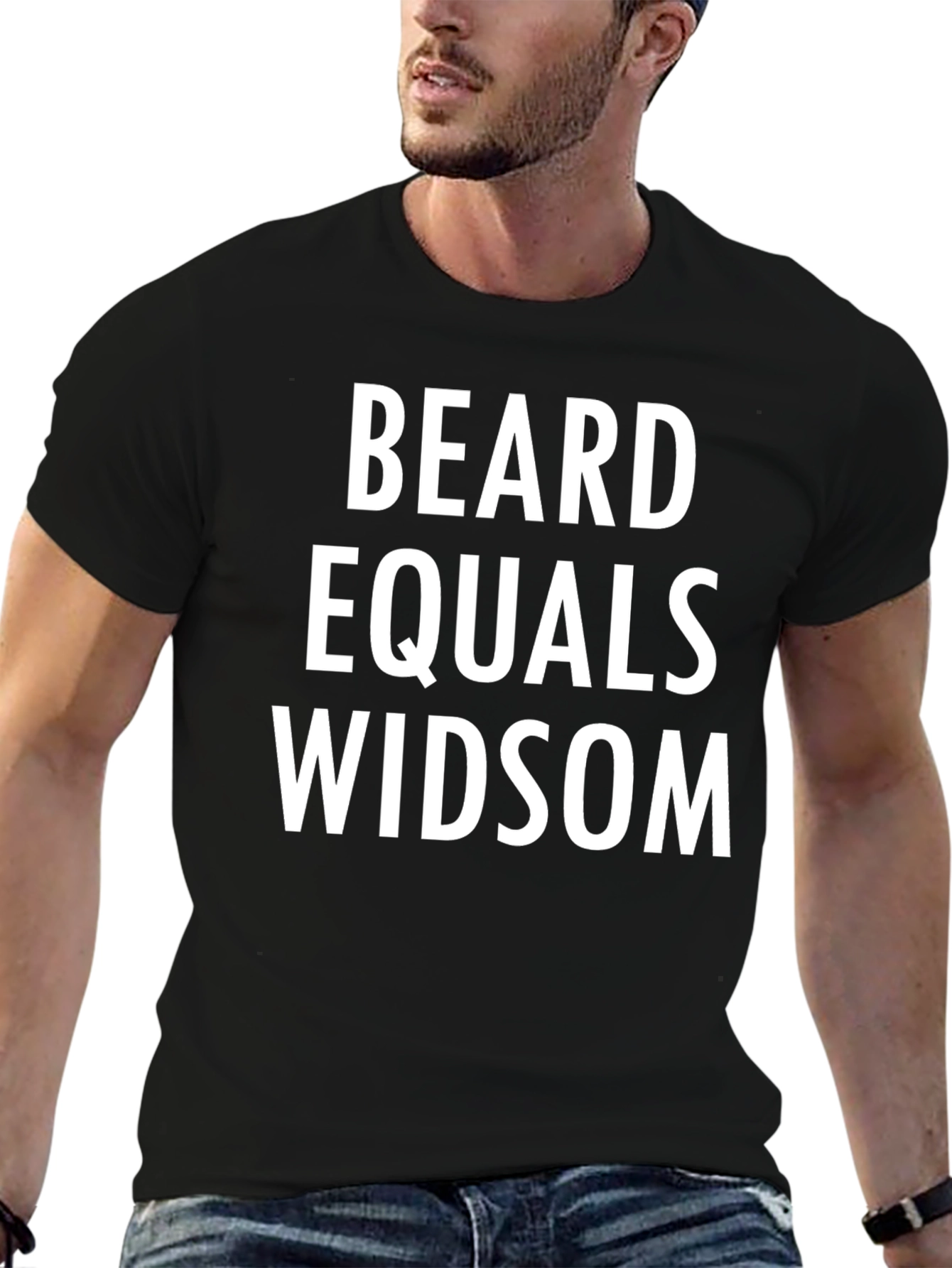 Beard Equals Wisdom Graphic Tee