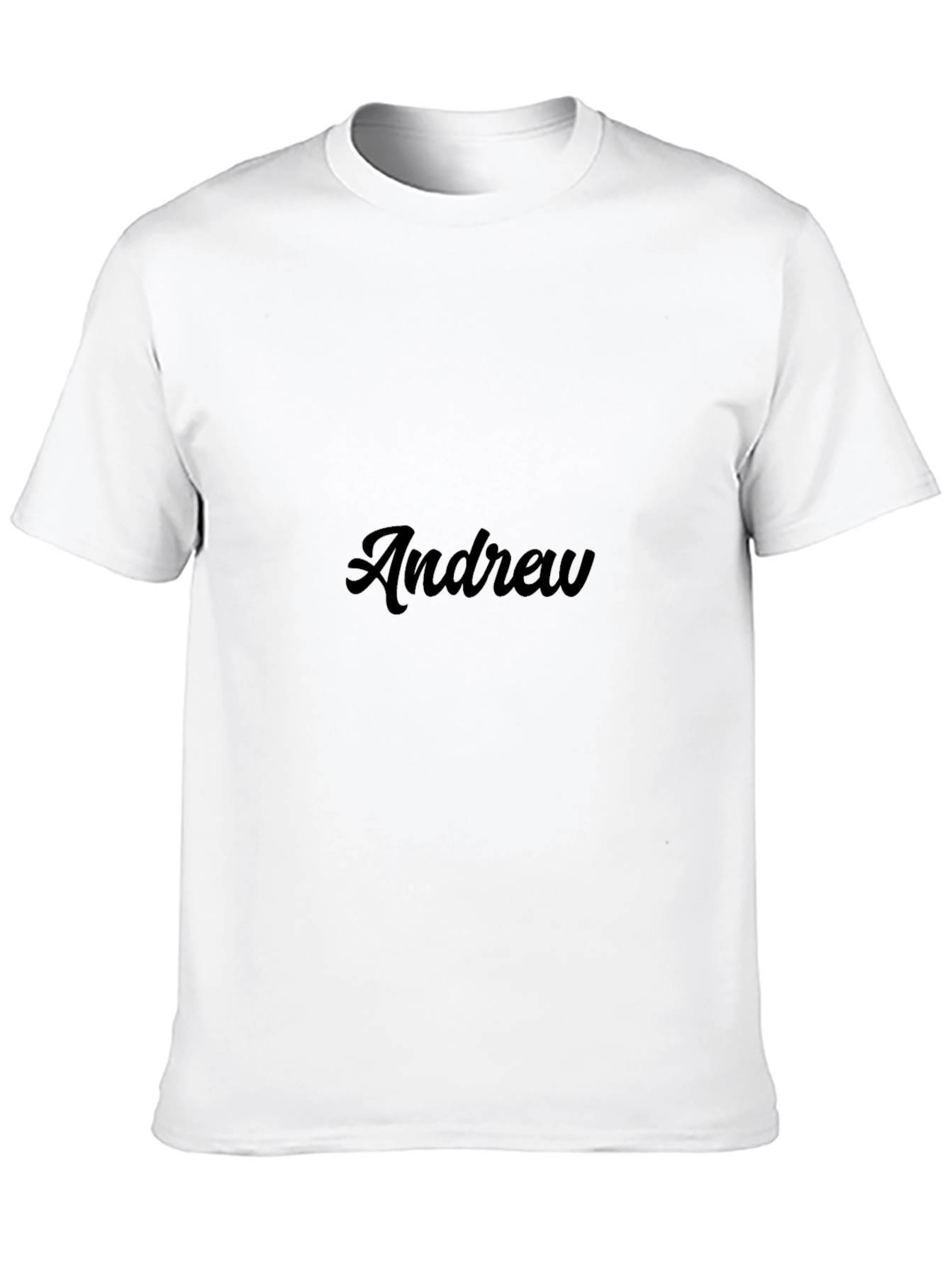 Andrew Personalized Black T-Shirt - Stylish & Comfortable