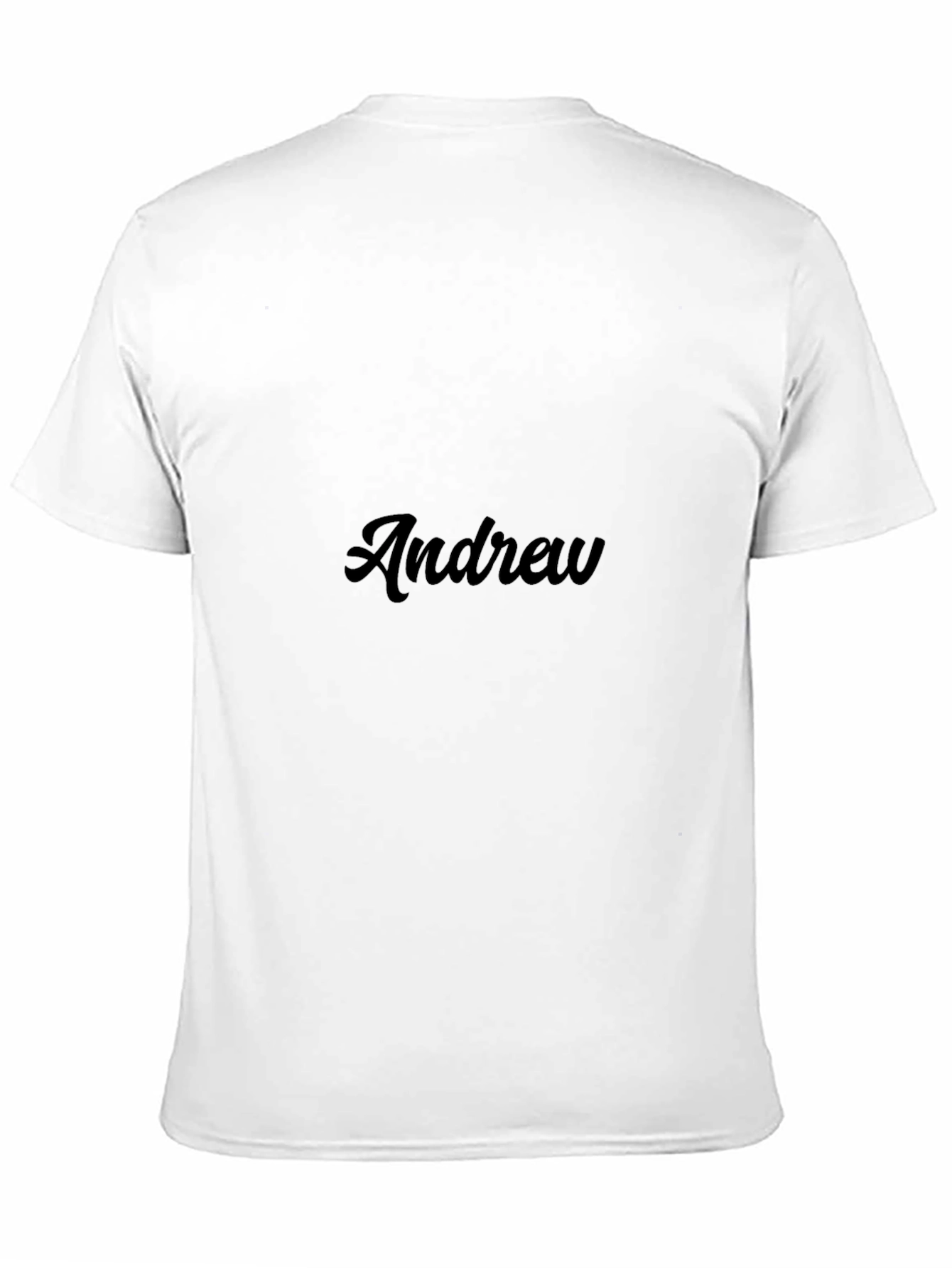 Andrew Personalized Black T-Shirt - Stylish & Comfortable