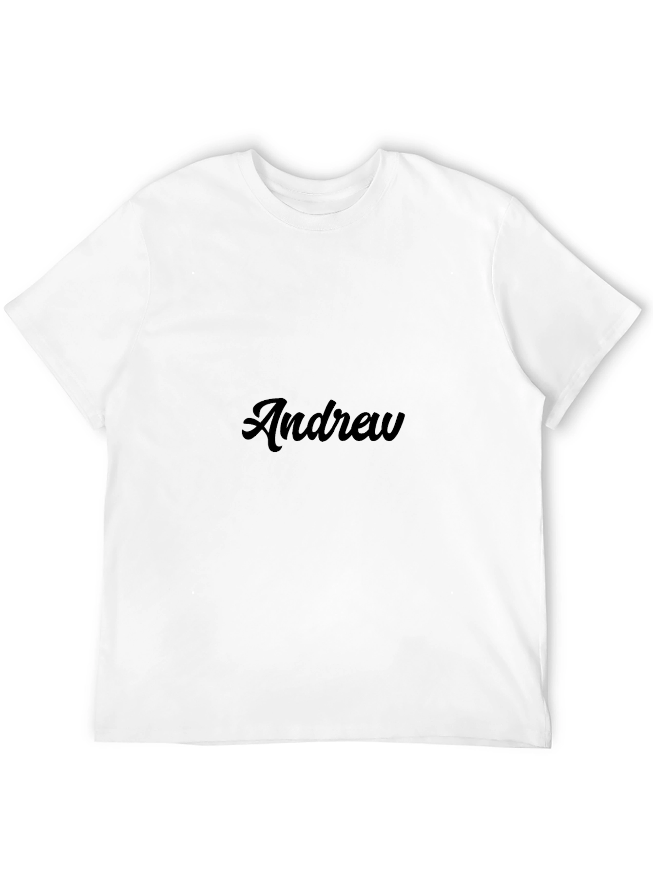 Andrew Personalized Black T-Shirt - Stylish & Comfortable