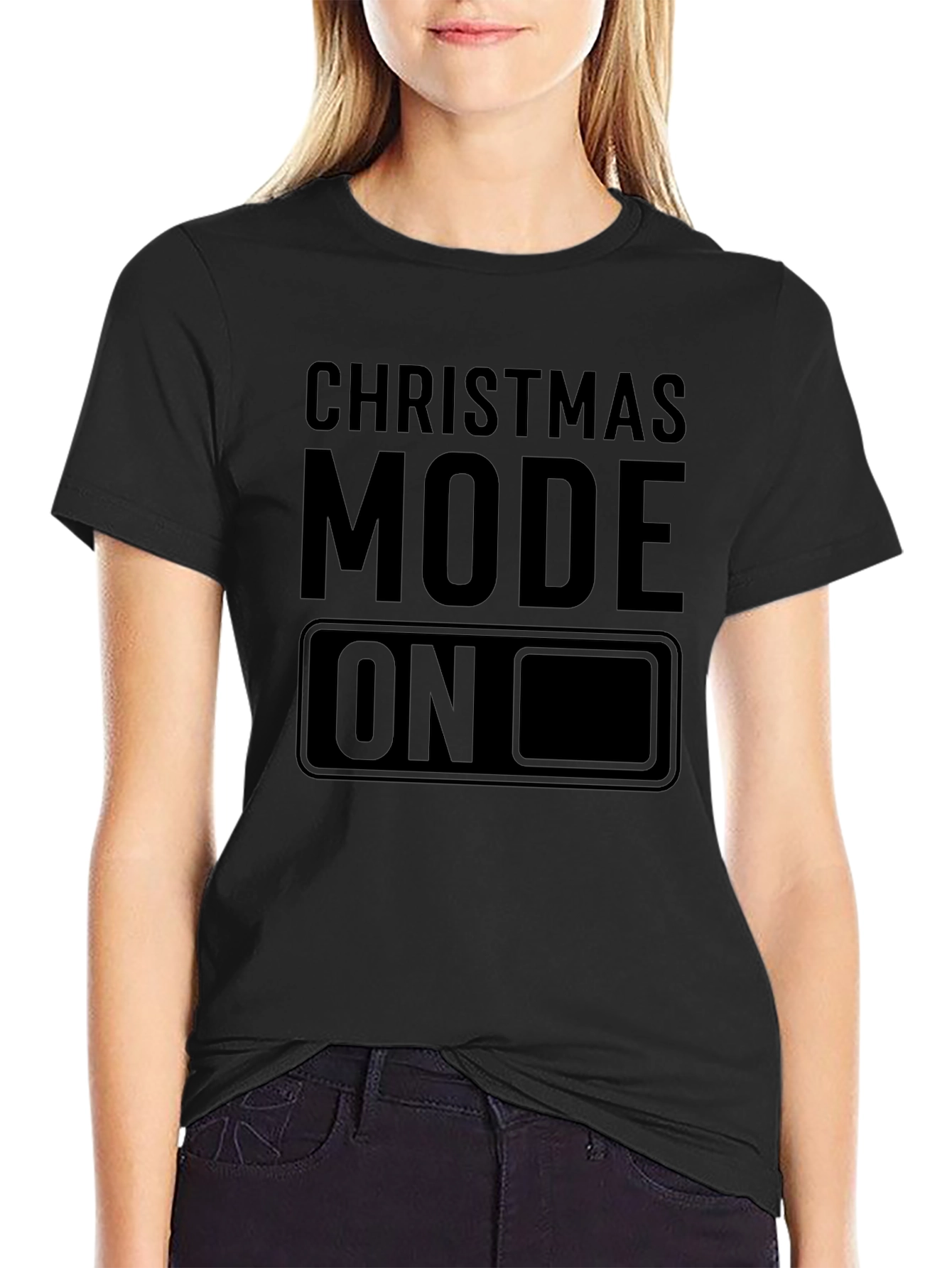 Christmas Mode ON T-Shirt - Holiday Cheer