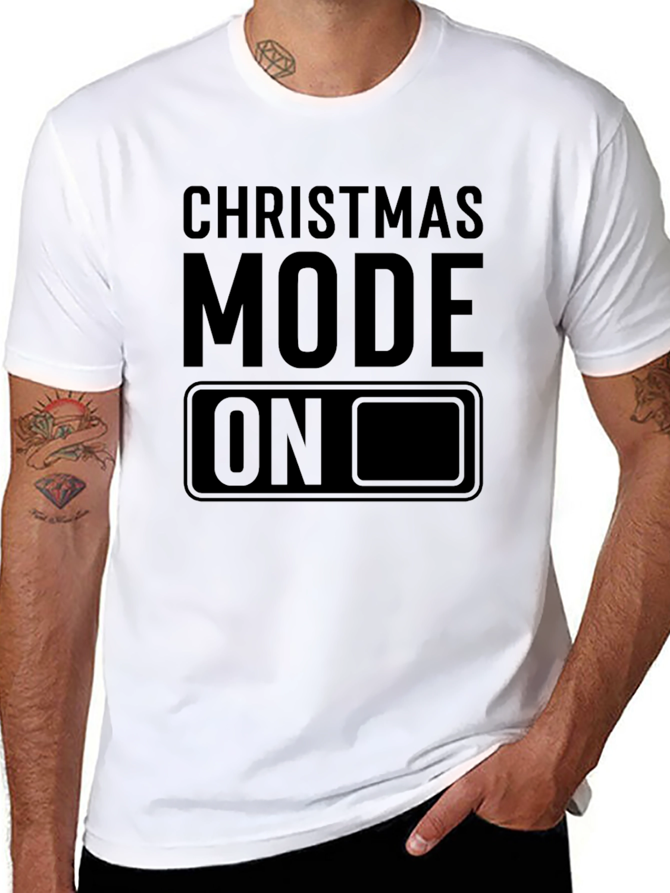 Christmas Mode ON T-Shirt - Holiday Cheer