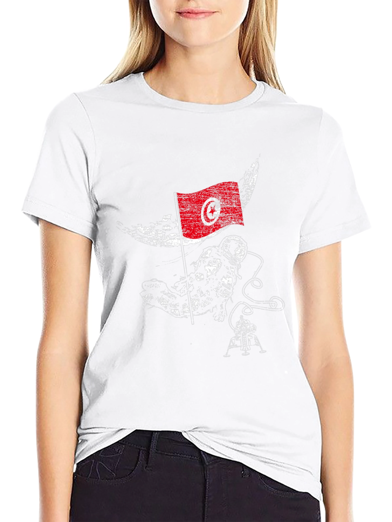 Tunisian Astronaut T-Shirt - Moon Landing Souvenir