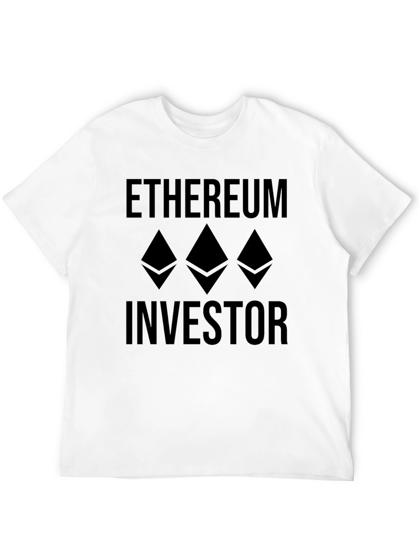 Ethereum Investor Black T-Shirt Crypto Trader