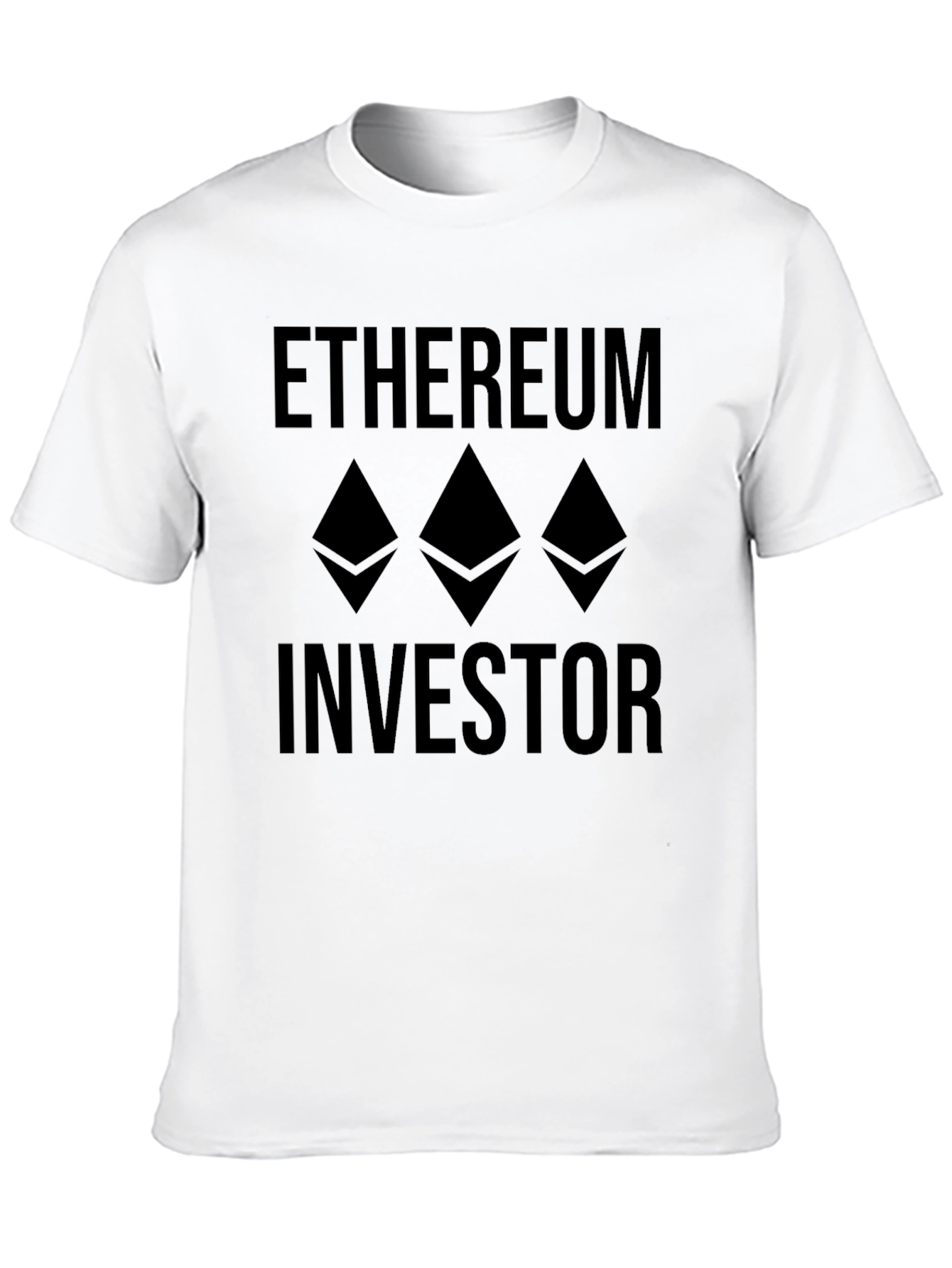 Ethereum Investor Black T-Shirt Crypto Trader