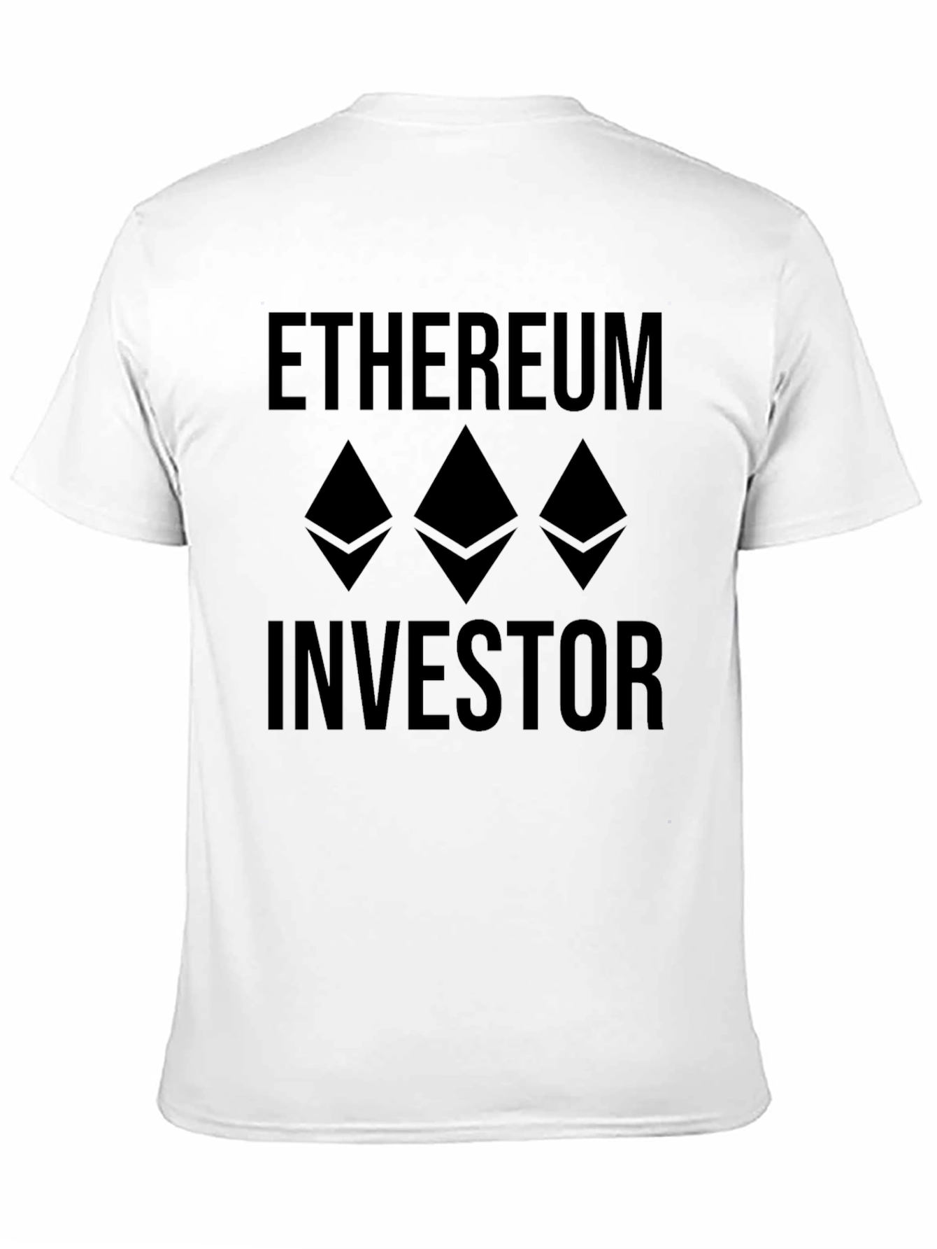 Ethereum Investor Black T-Shirt Crypto Trader