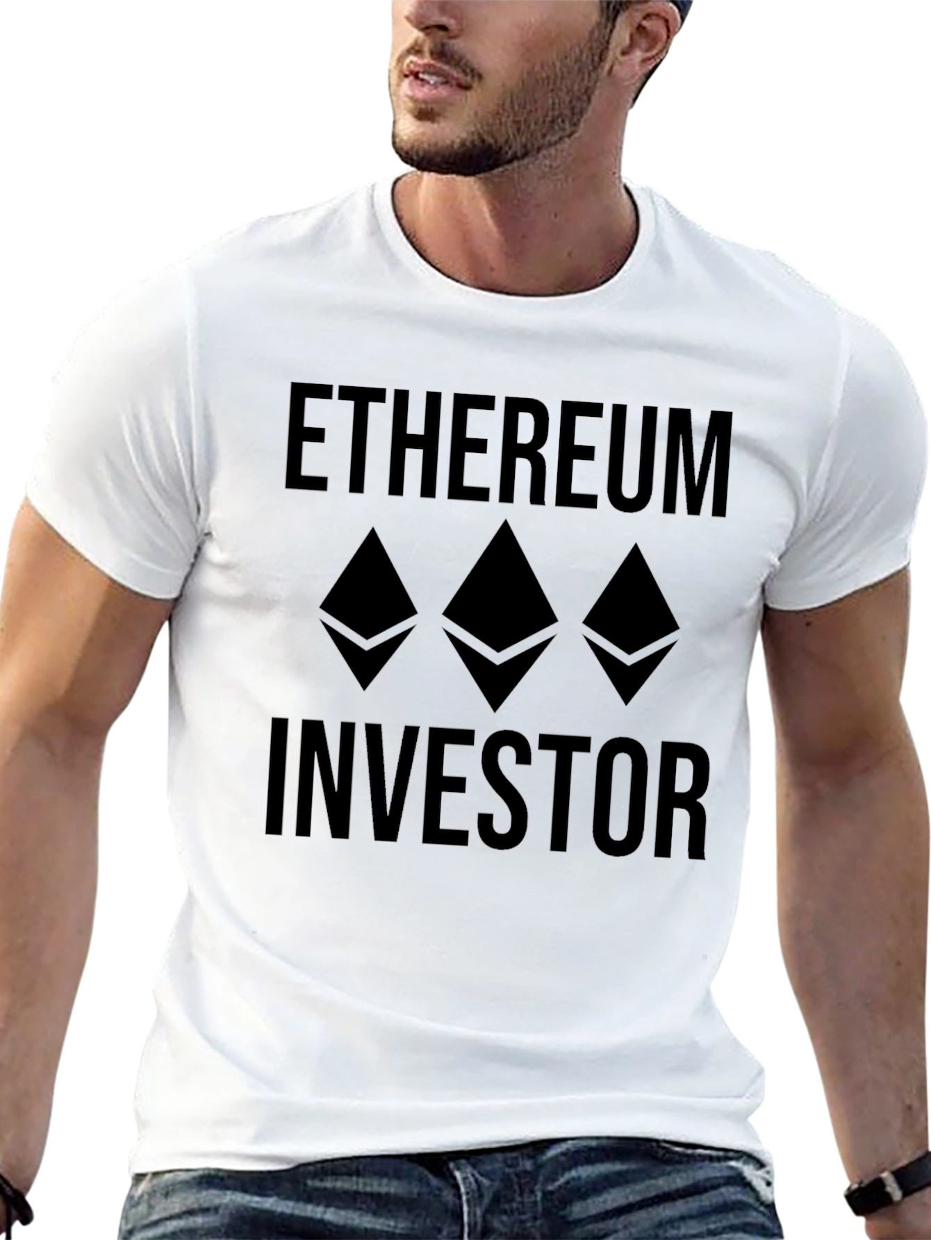 Ethereum Investor Black T-Shirt Crypto Trader