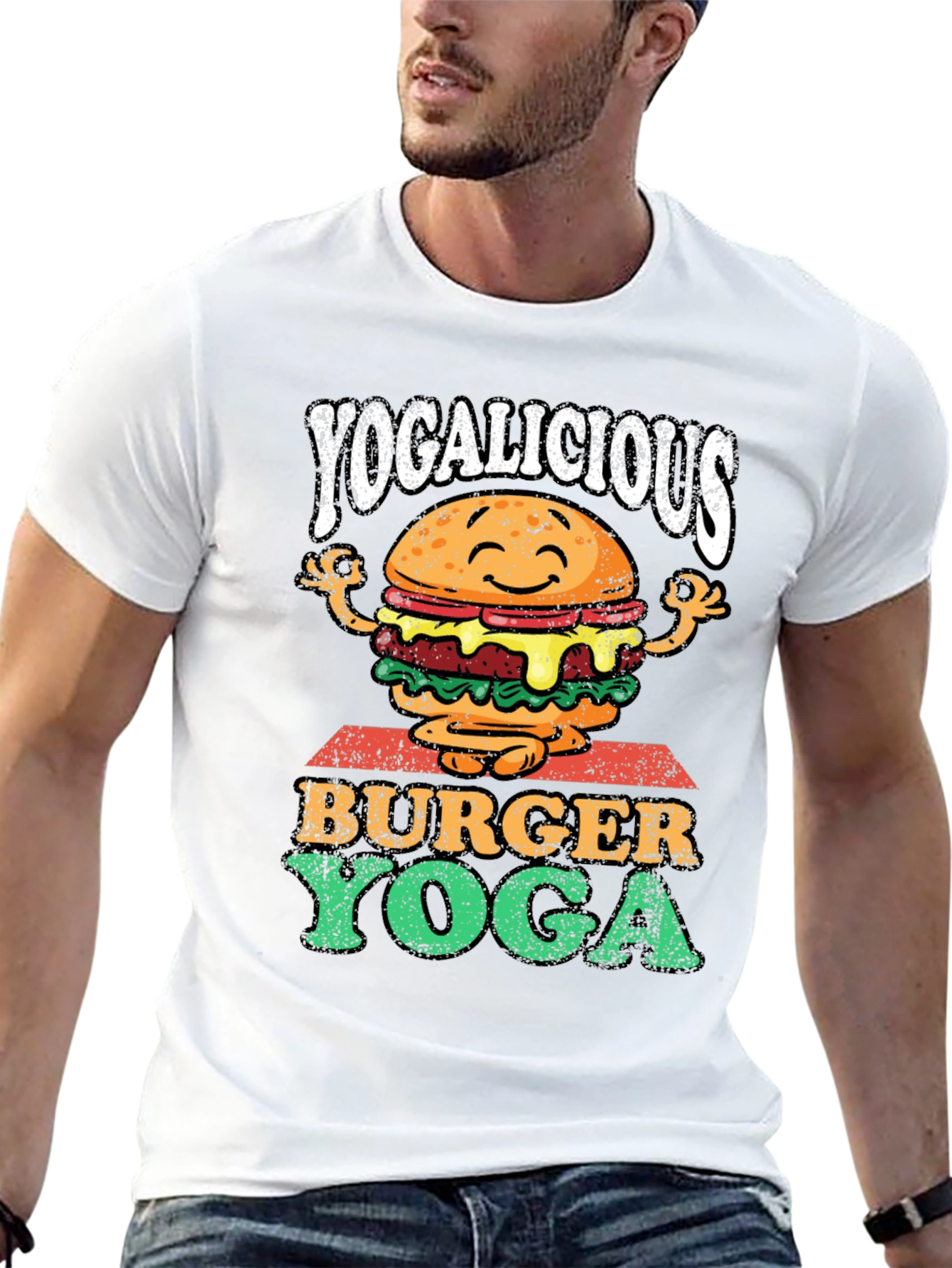 Yogalicious Burger Yoga Graphic Tee