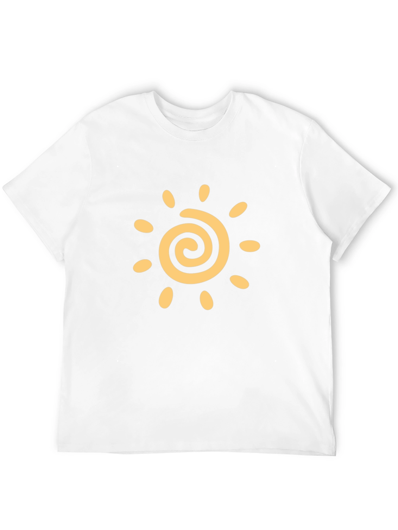 Black T-Shirt with Sun Graphic