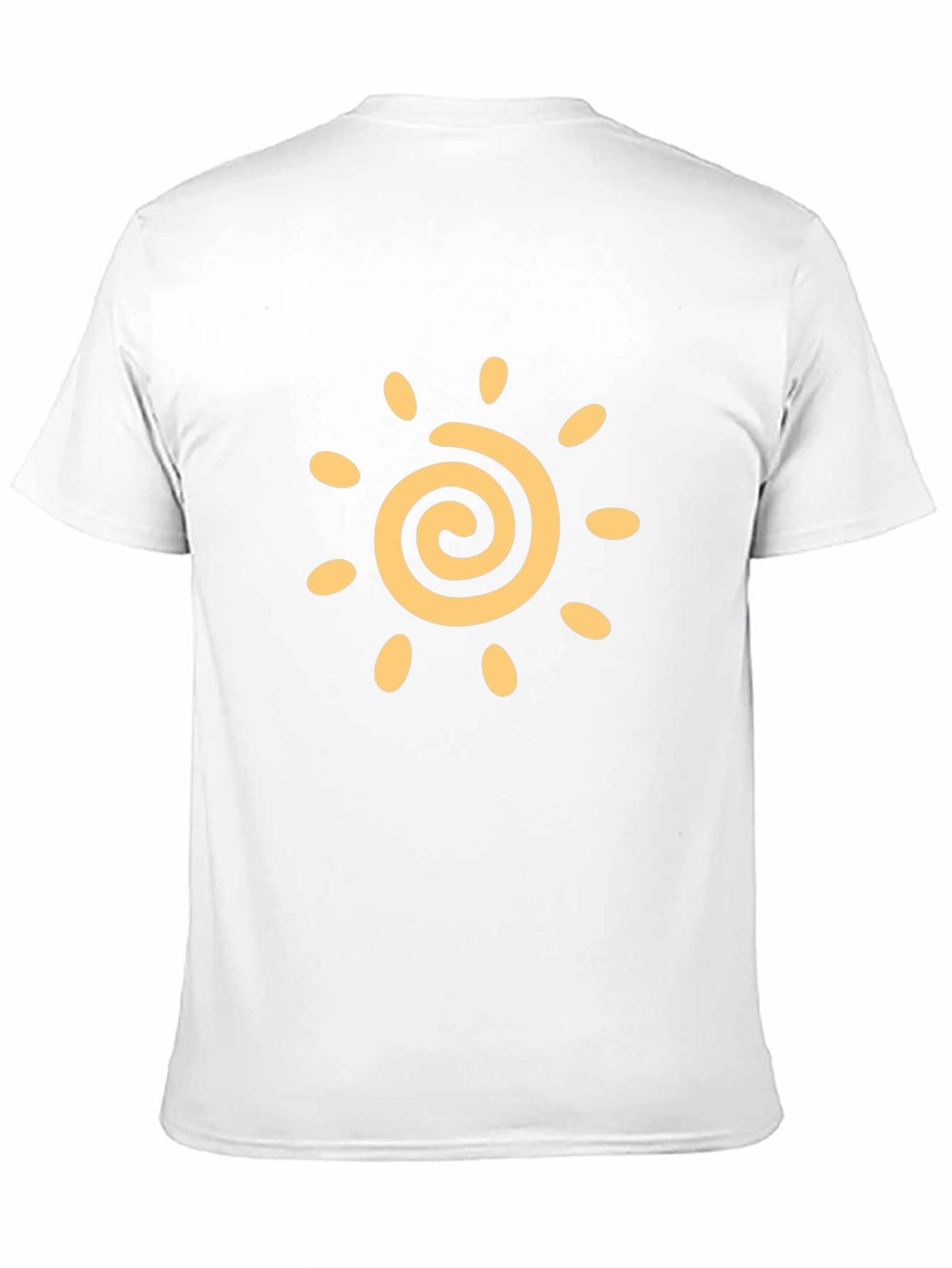 Black T-Shirt with Sun Graphic