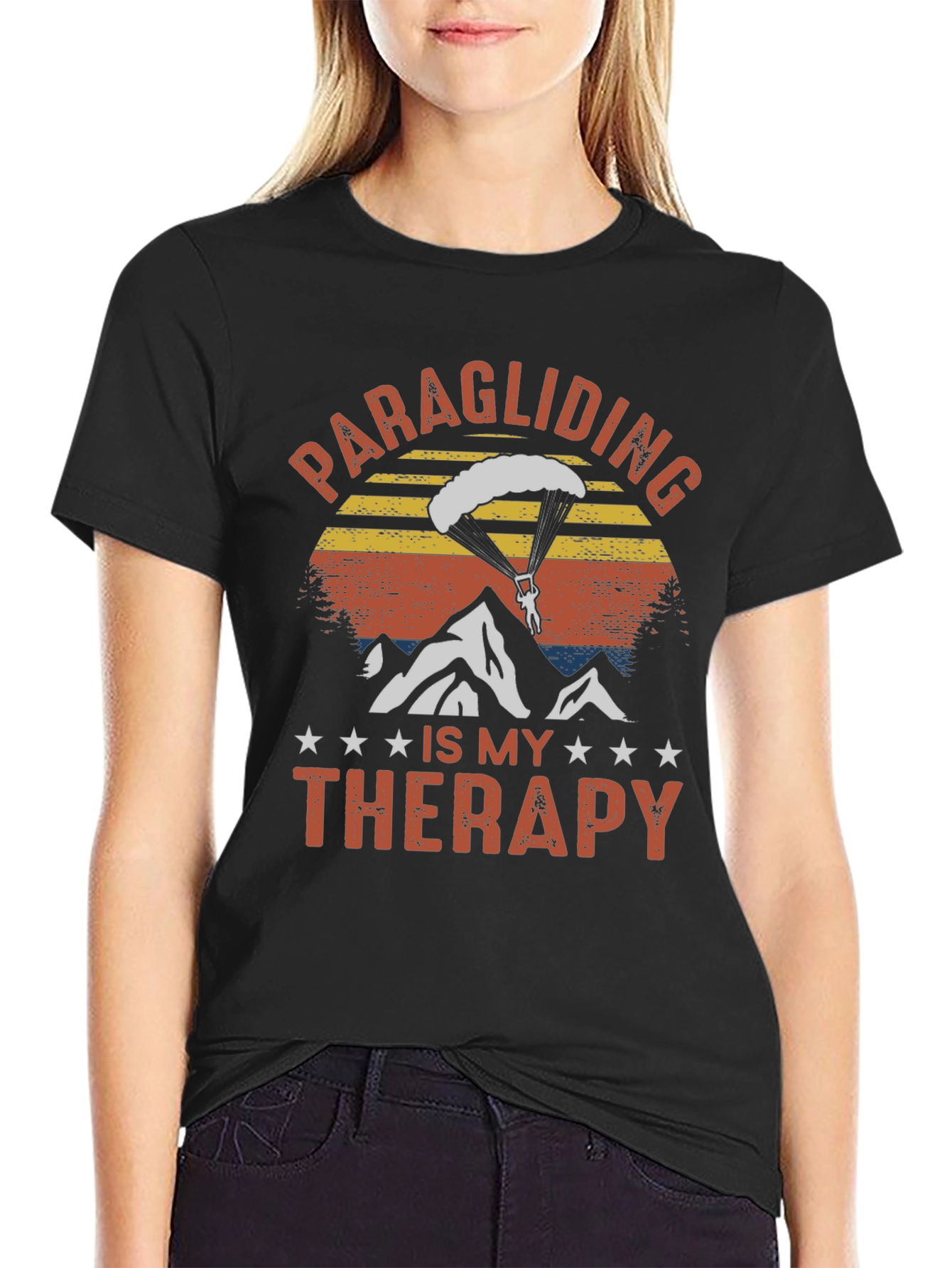 Paragliding Is My Therapy T-Shirt