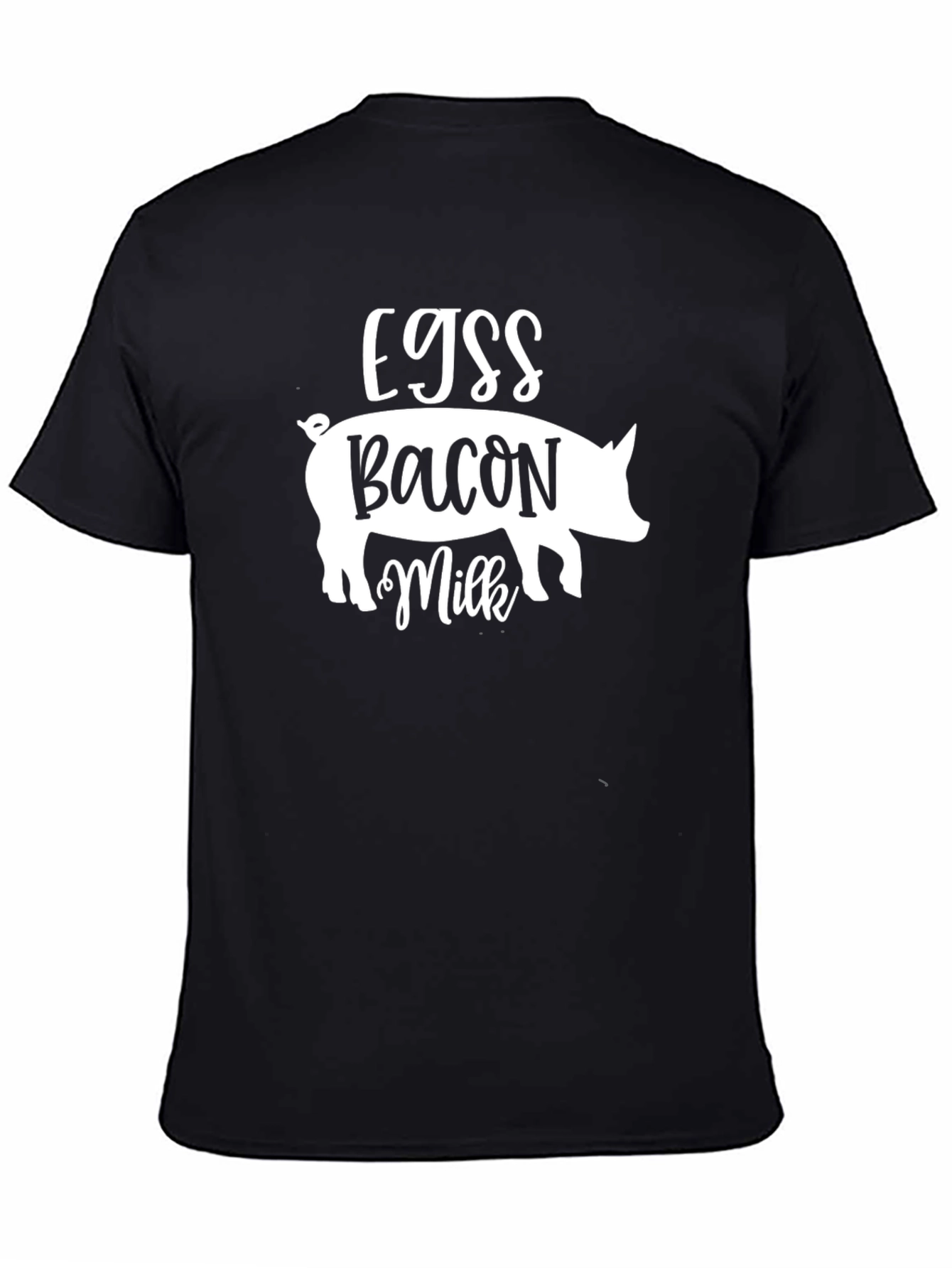 Eggs Bacon Milk Pig Graphic T-Shirt - Unisex