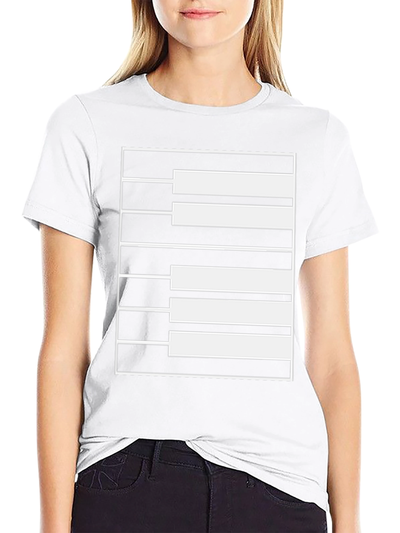 Piano Keys Graphic Tee - Music Lover Shirt