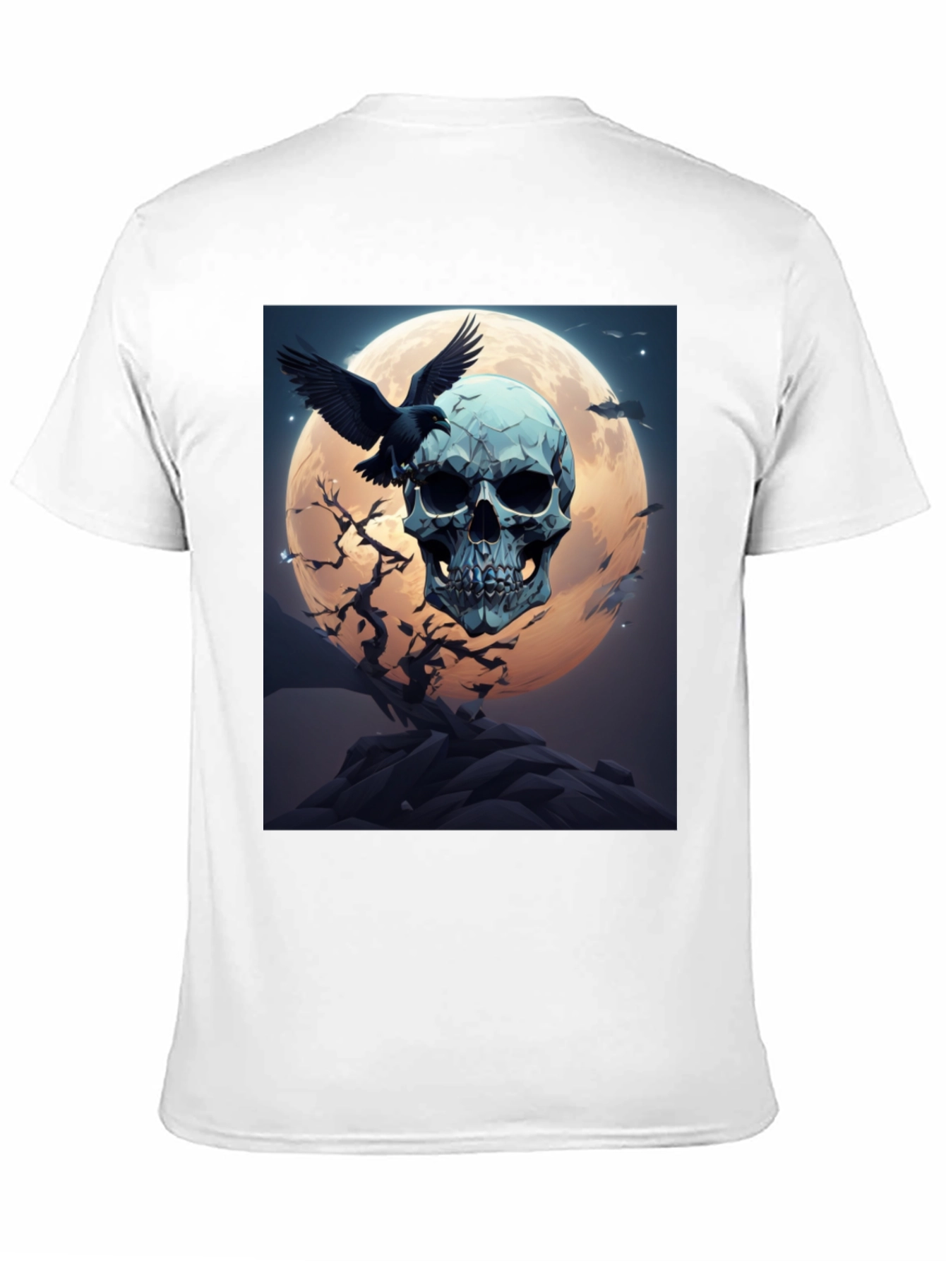 Skull & Raven Graphic Tee - Dark Moon Design