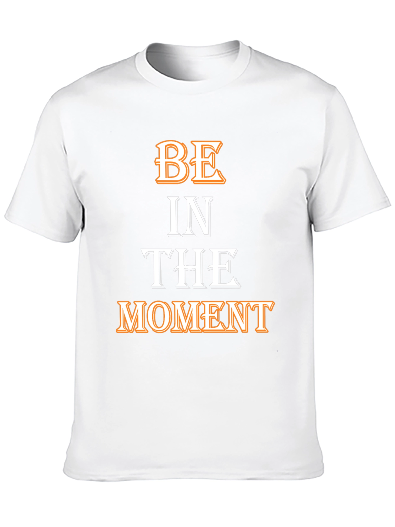 Be In The Moment T-Shirt - Motivational Black Tee