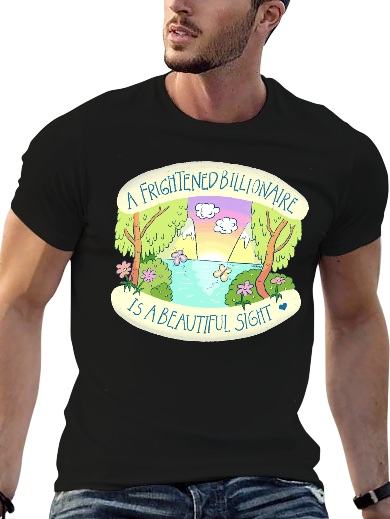 Frightened Billionaire Graphic T-Shirt