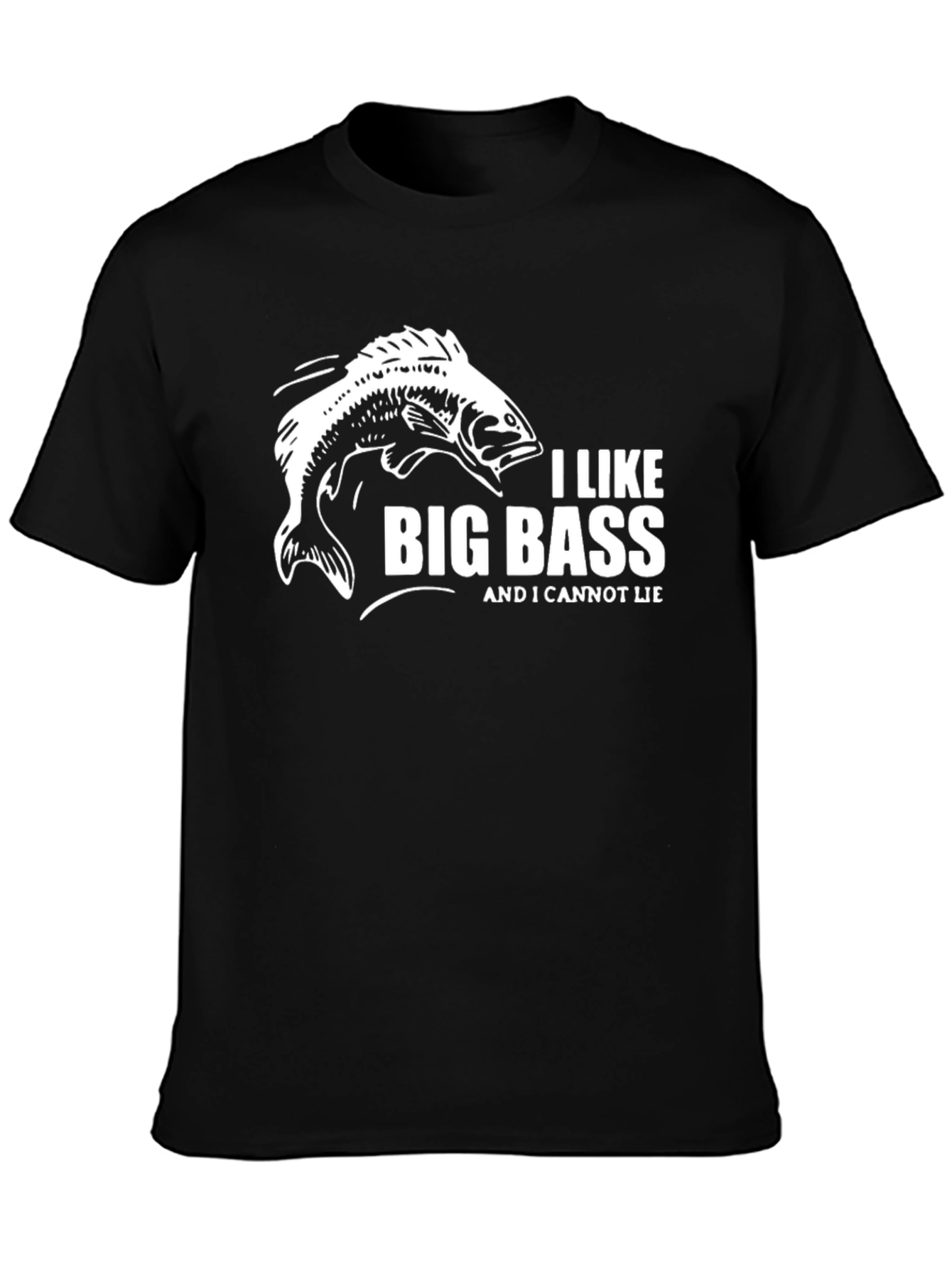 I Like Big Bass T-Shirt - Funny Fishing Tee