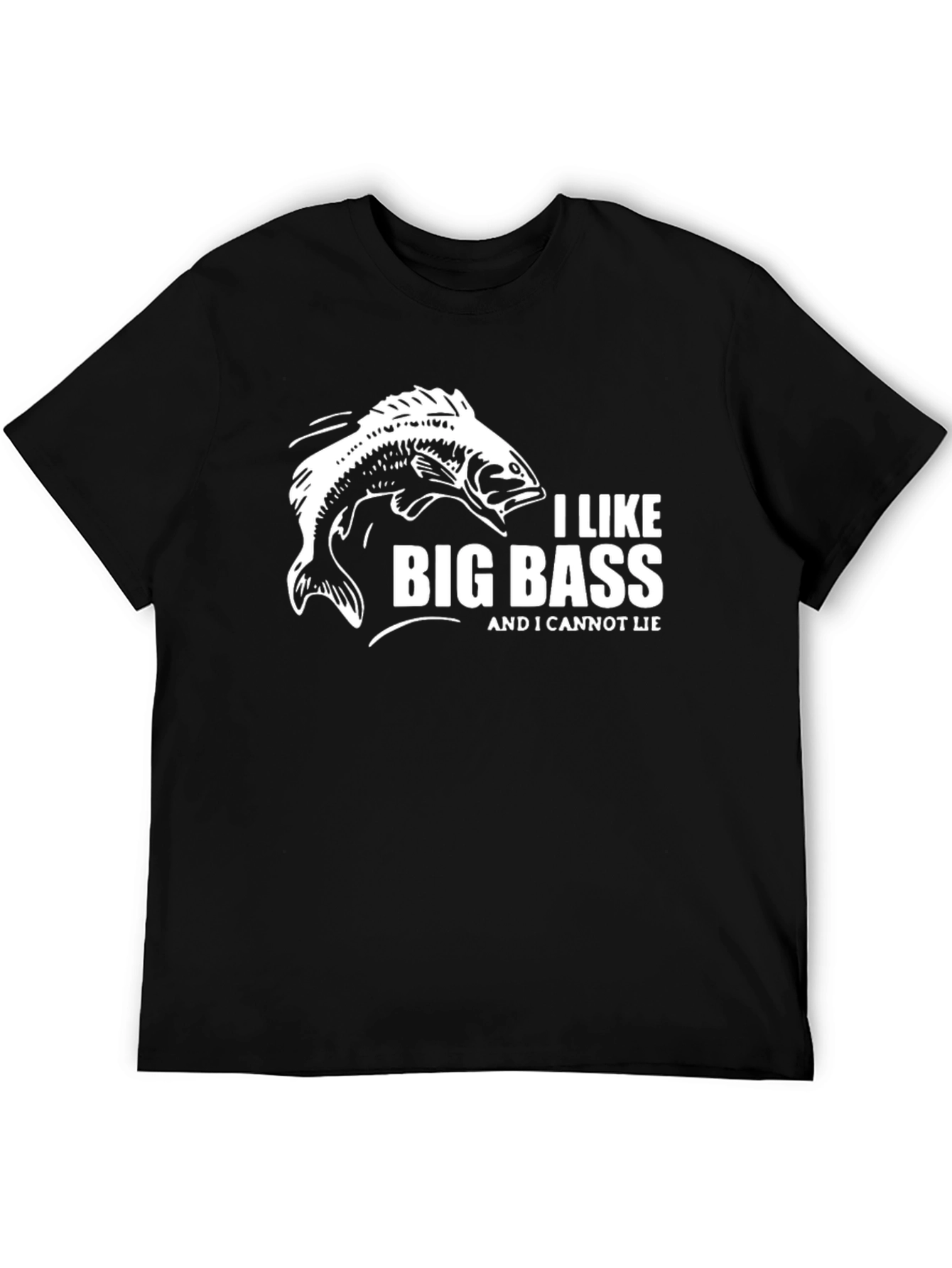 I Like Big Bass T-Shirt - Funny Fishing Tee