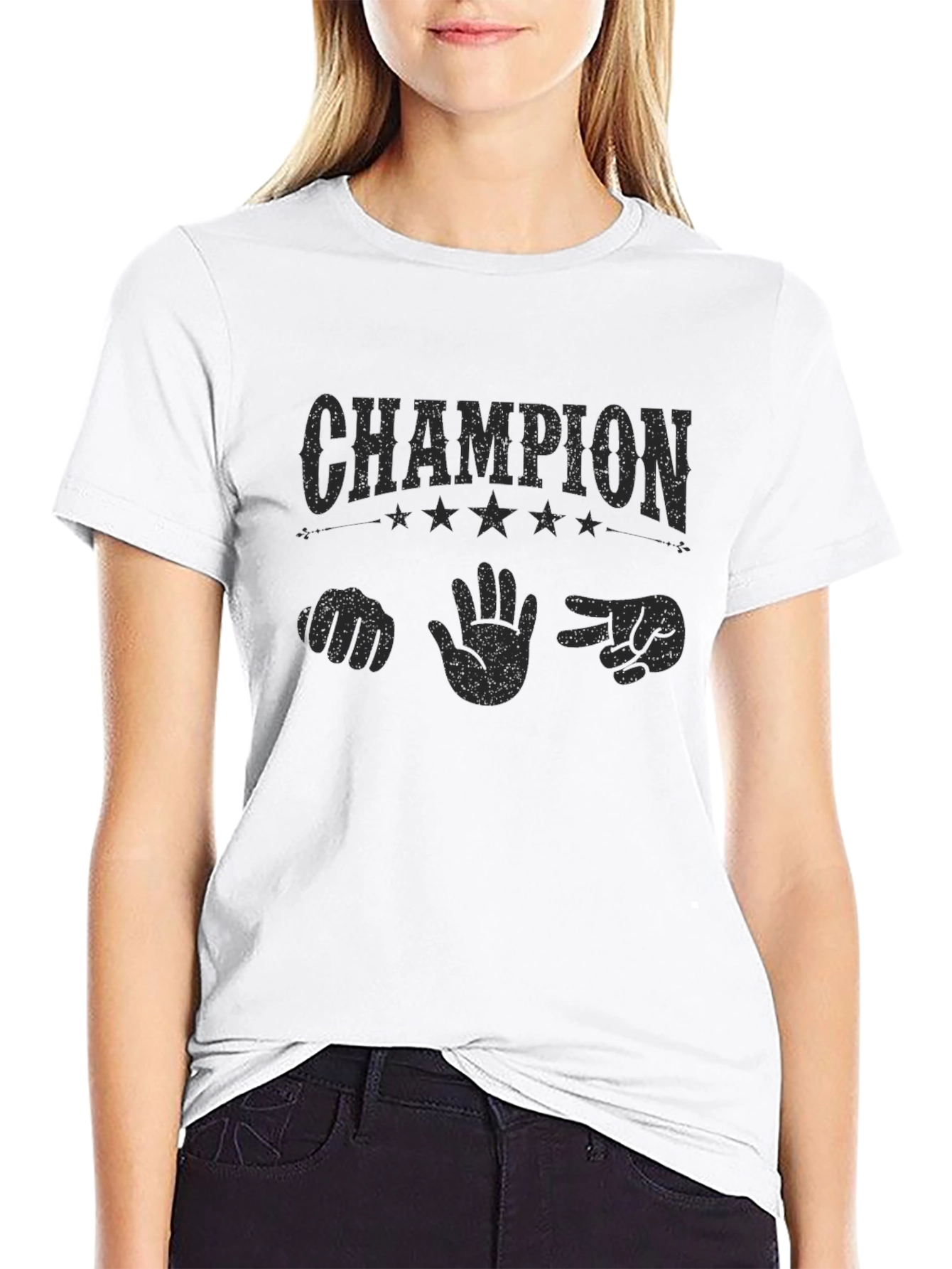 Champion Rock Paper Scissors Graphic T-Shirt