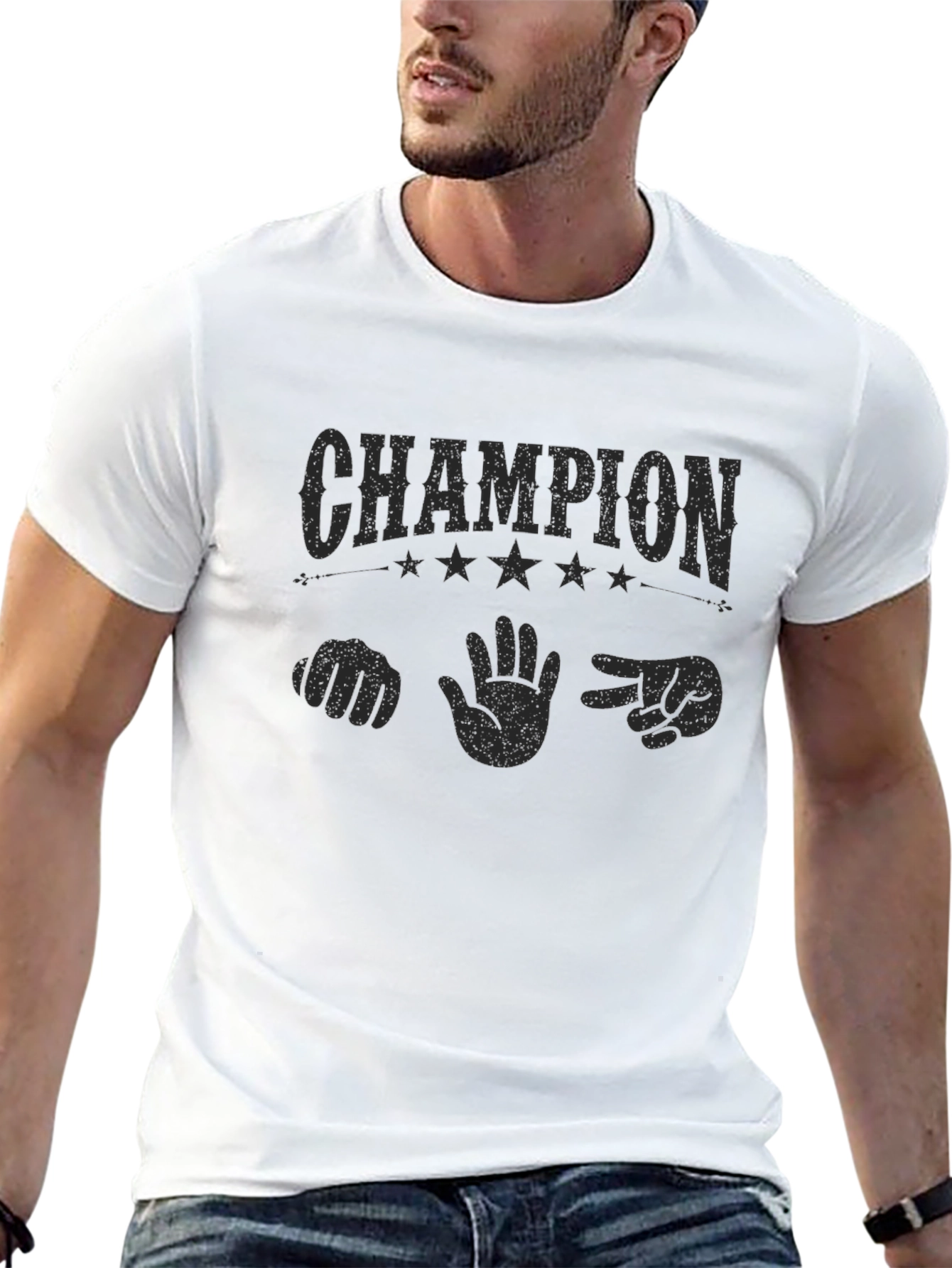 Champion Rock Paper Scissors Graphic T-Shirt