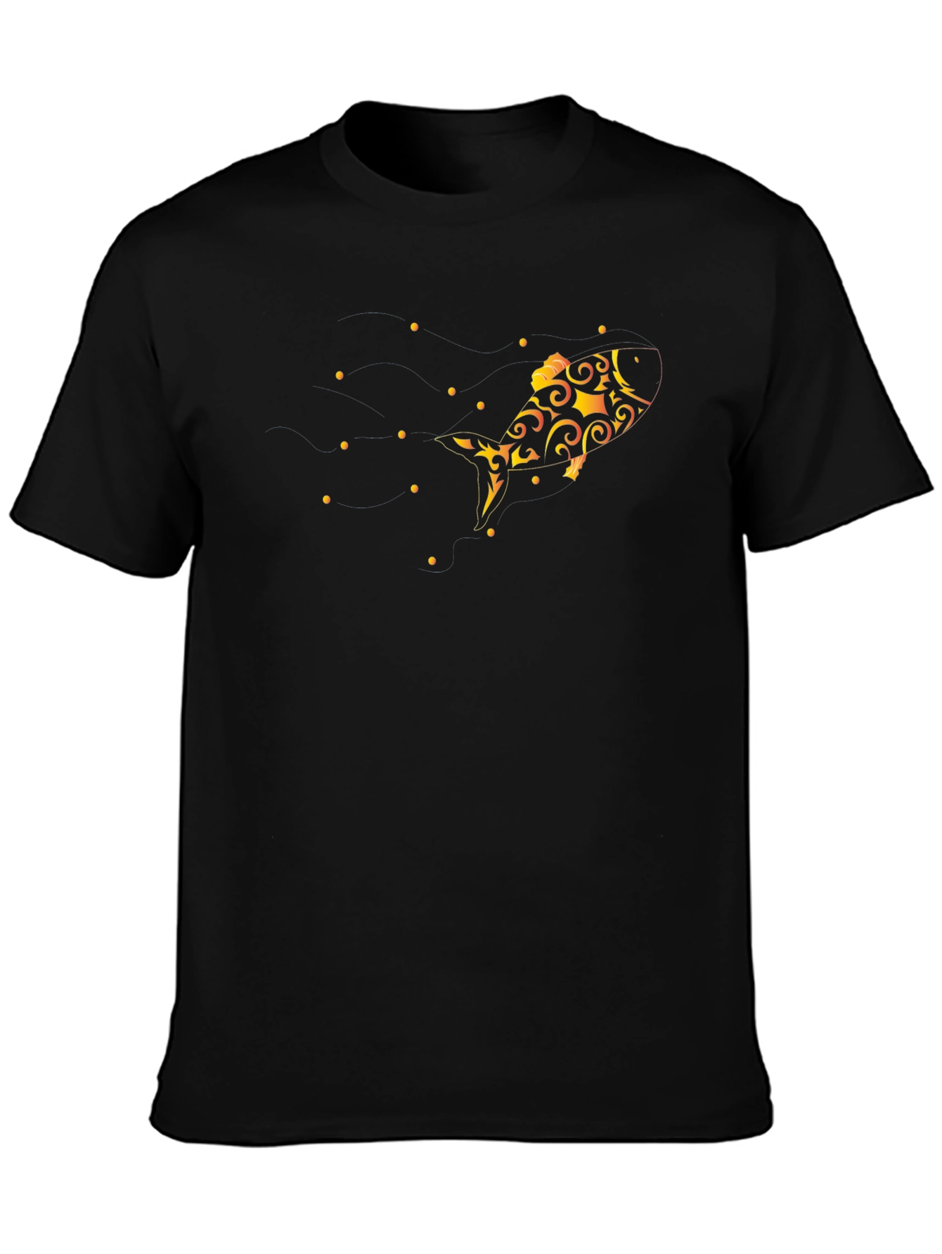 Goldfish Swirl Black Tee