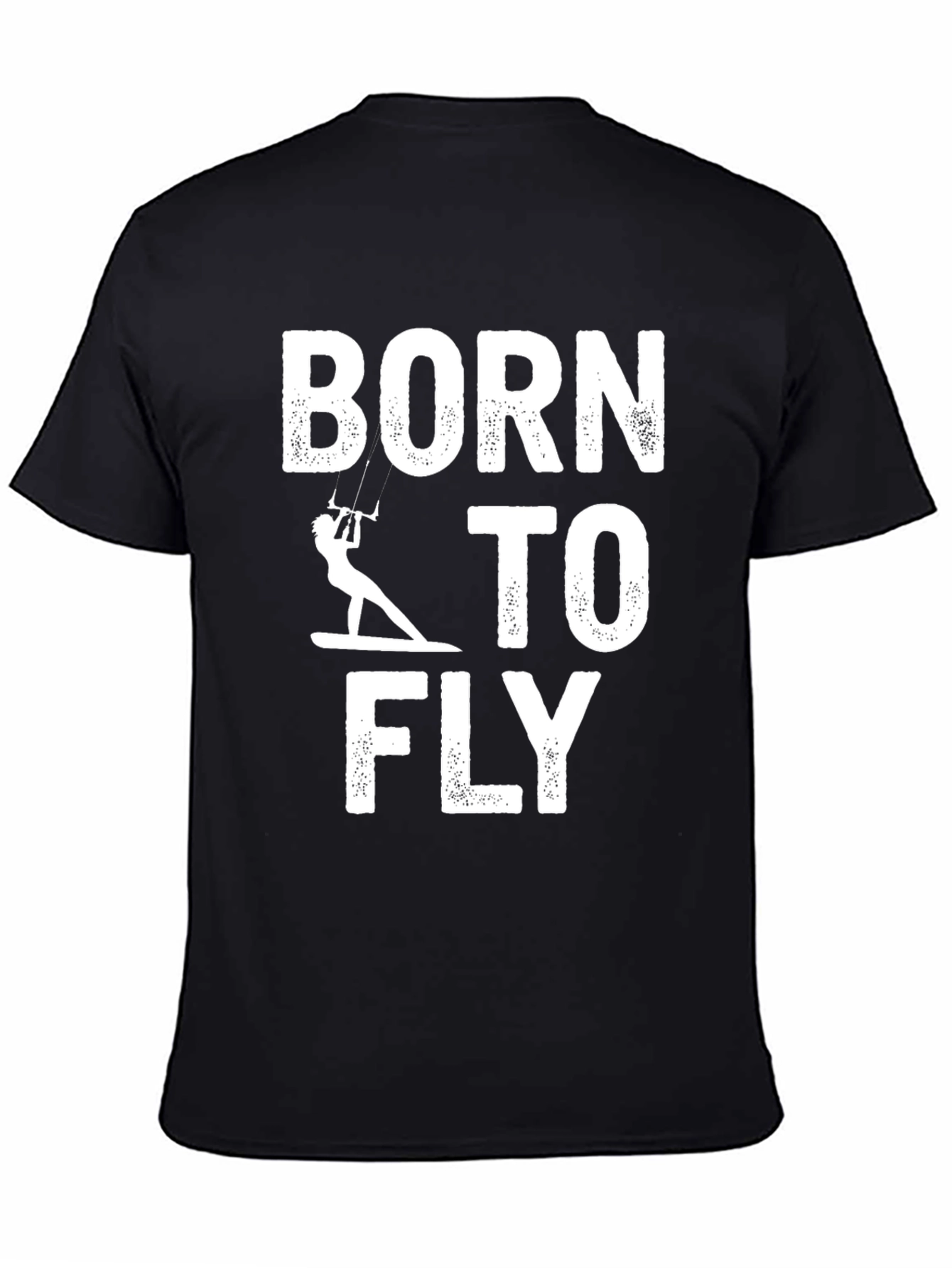 Born to Fly Kitesurfing T-Shirt - Black