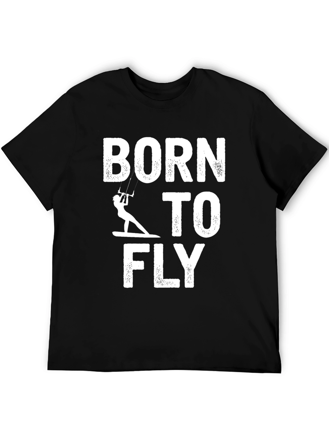 Born to Fly Kitesurfing T-Shirt - Black