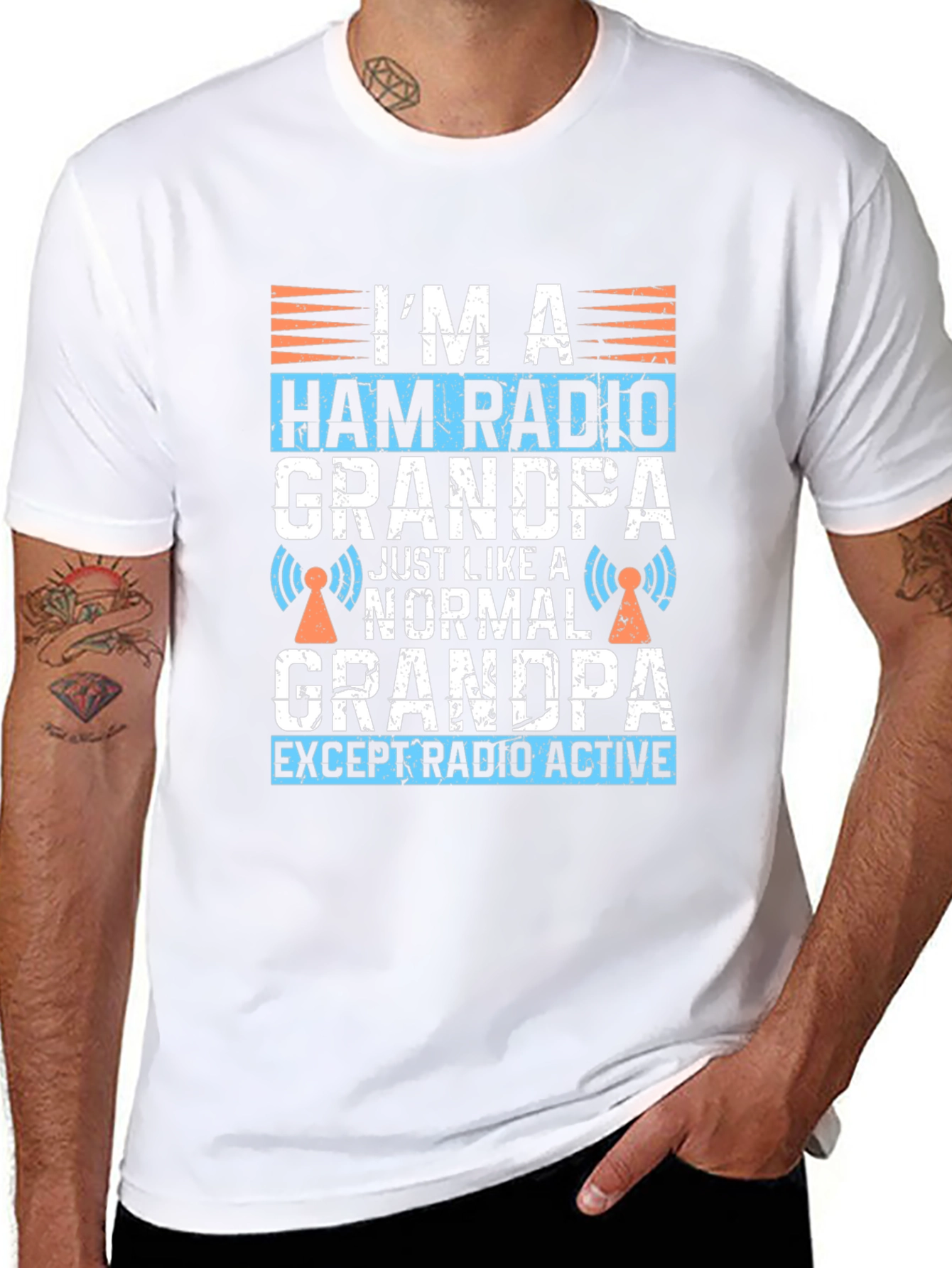 Ham Radio Grandpa T-Shirt - Radio Active Grandpa Tee