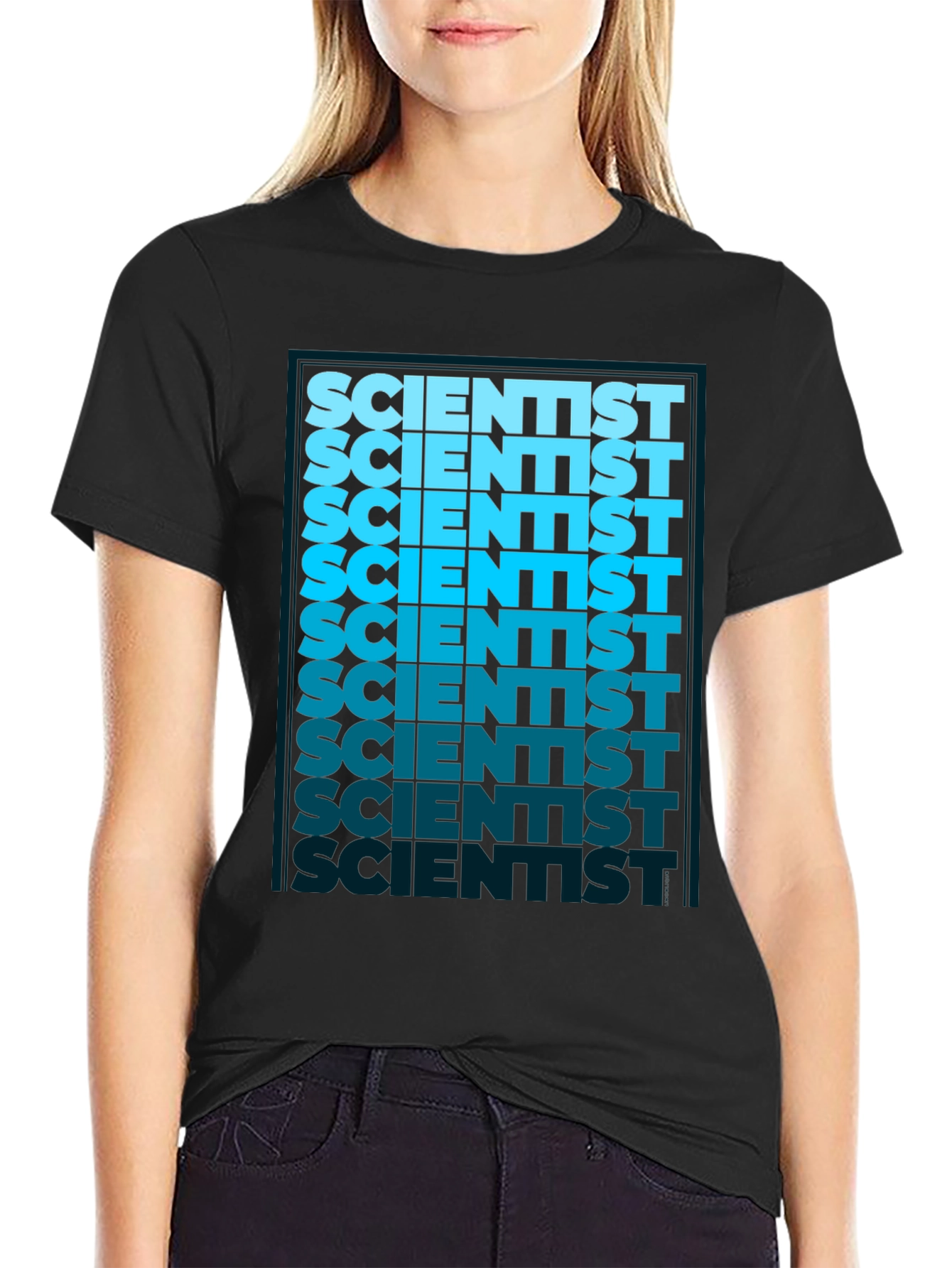 Scientist Graphic Tee - Cool Gradient Design