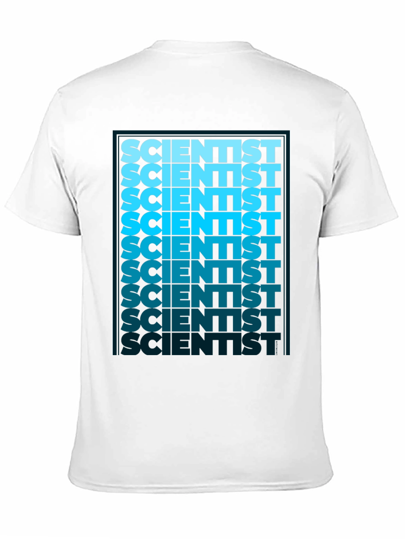 Scientist Graphic Tee - Cool Gradient Design