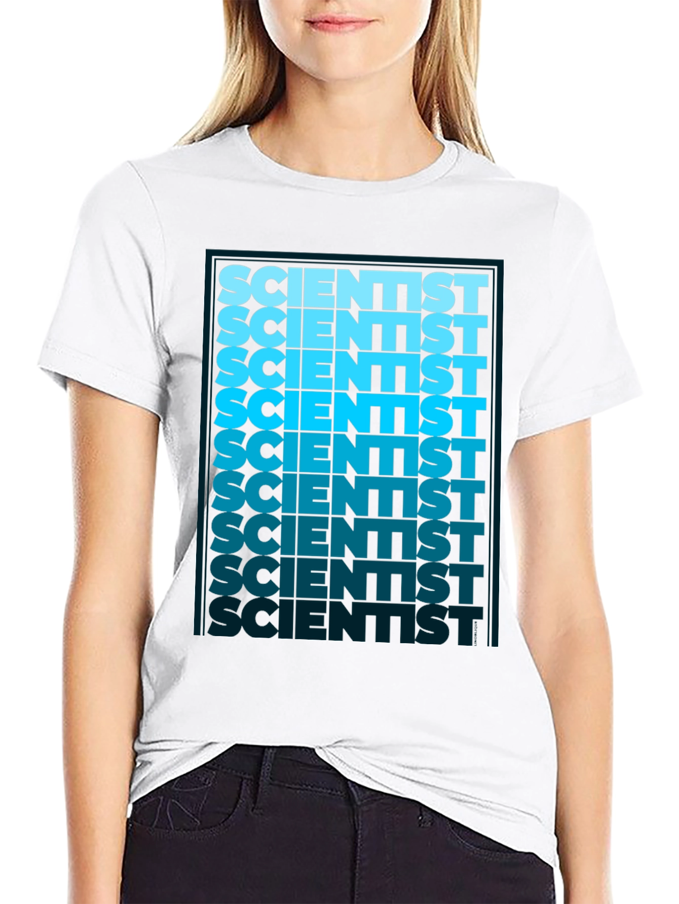 Scientist Graphic Tee - Cool Gradient Design