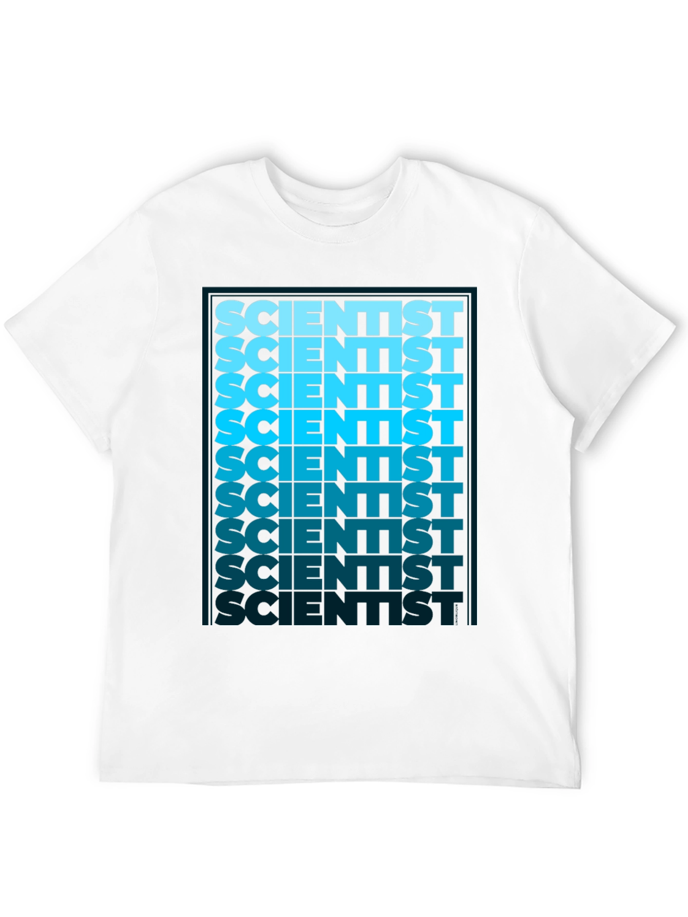 Scientist Graphic Tee - Cool Gradient Design