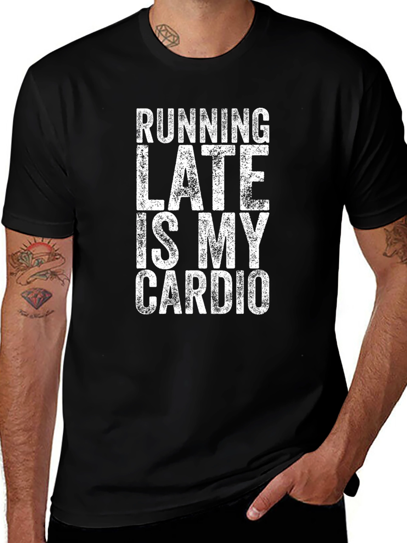 Running Late Is My Cardio Graphic Tee