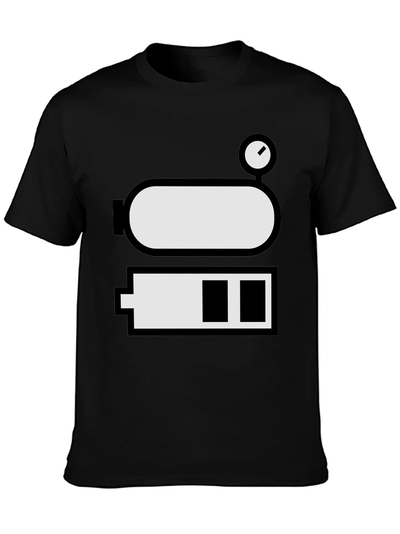 Low Battery Level Funny Graphic Tee