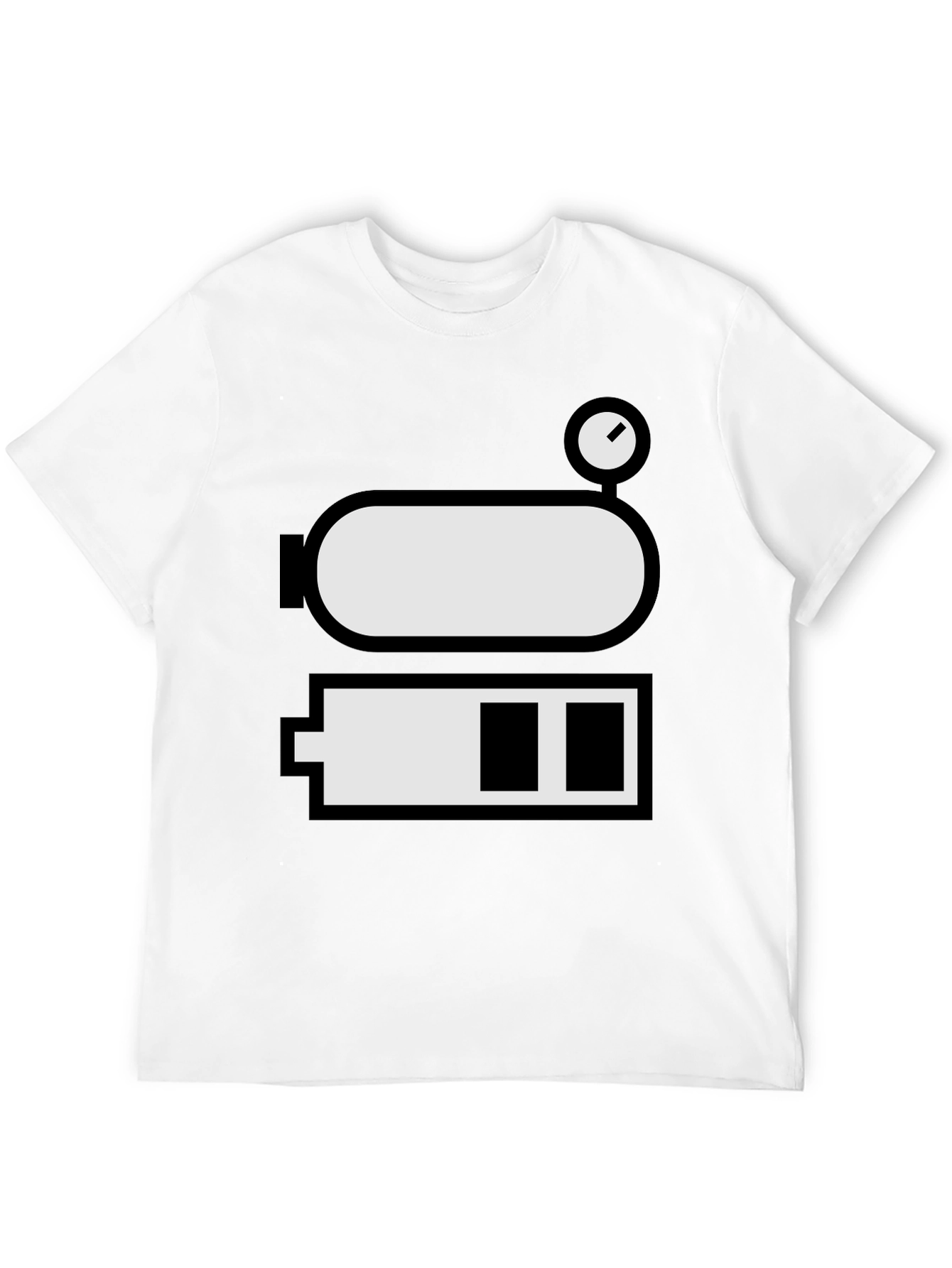 Low Battery Level Funny Graphic Tee